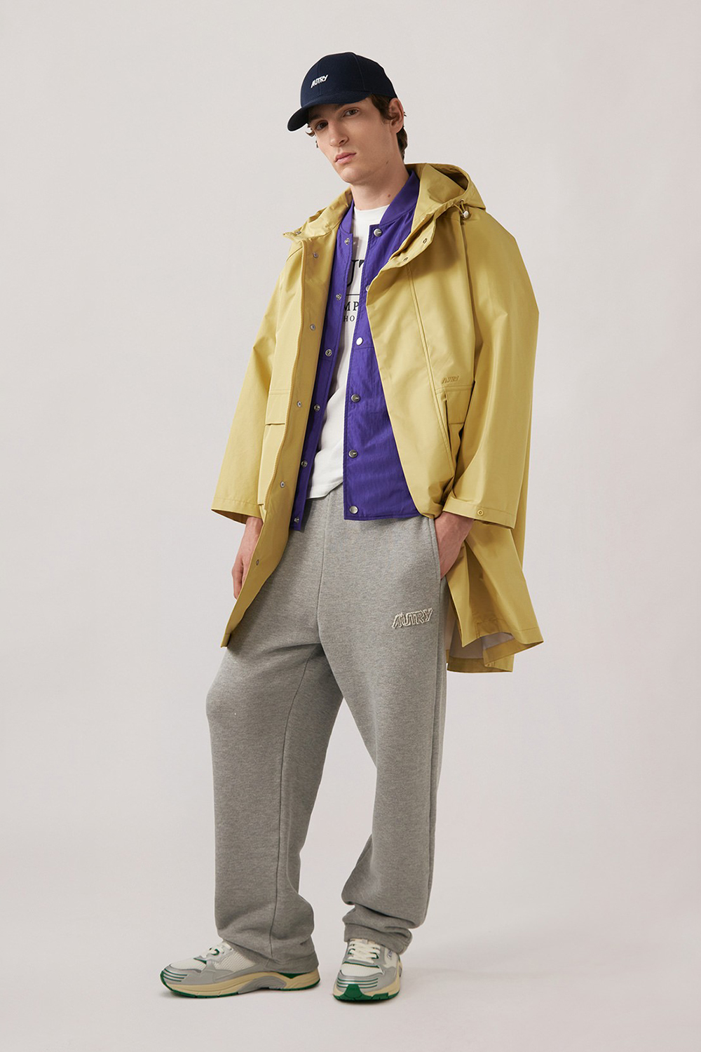 AUTRY Regular Fit Technical Fabric Parka