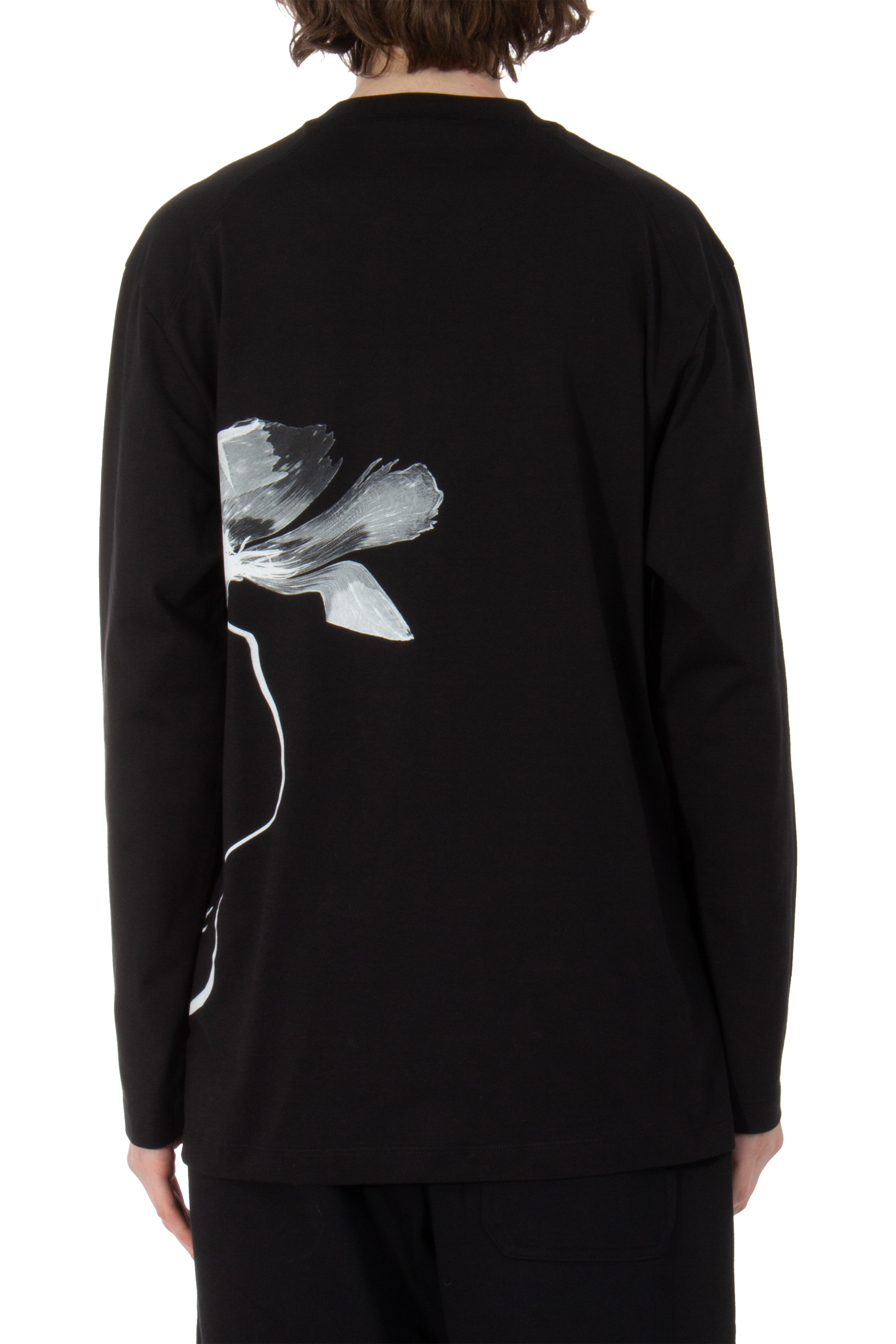 Y-3 Graphic Cotton Long Sleeve T-Shirt Y-3 Graphic Cotton Long Sleeve T-Shirt