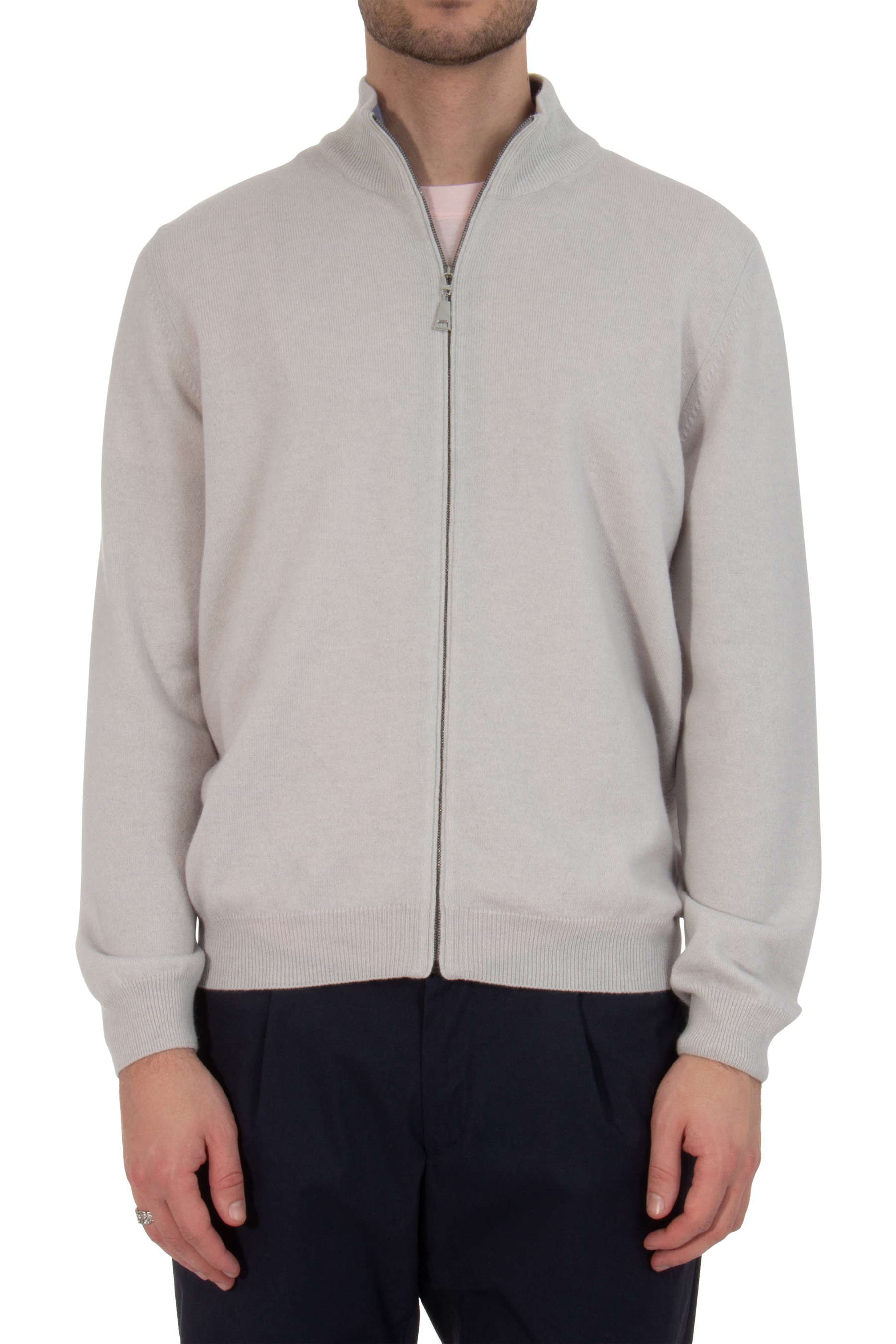 AIDA BARNI Cashmere Zip Cardigan AIDA BARNI Cashmere Zip Cardigan