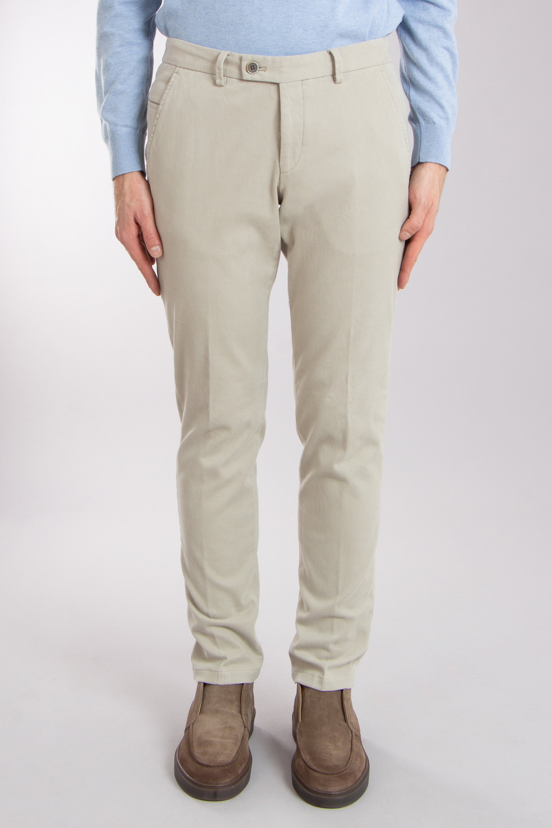 HILTL Soft Stretch Cotton Twill Chino Pants Trento