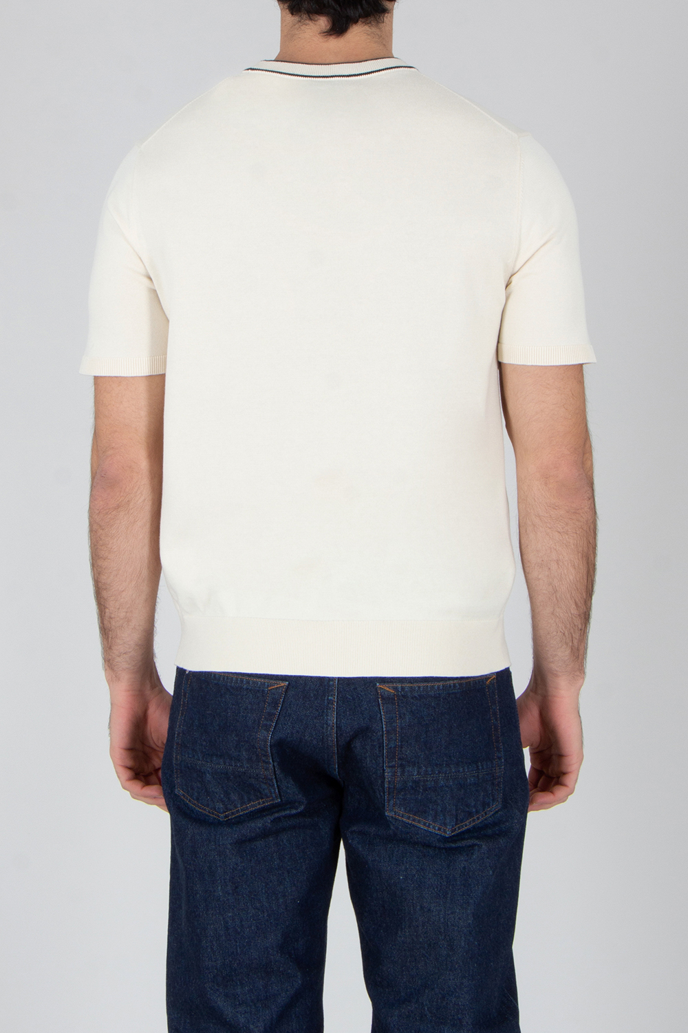 PAUL SMITH Regular Fit Organic Cotton Short-Sleeve Crew Neck Sweater