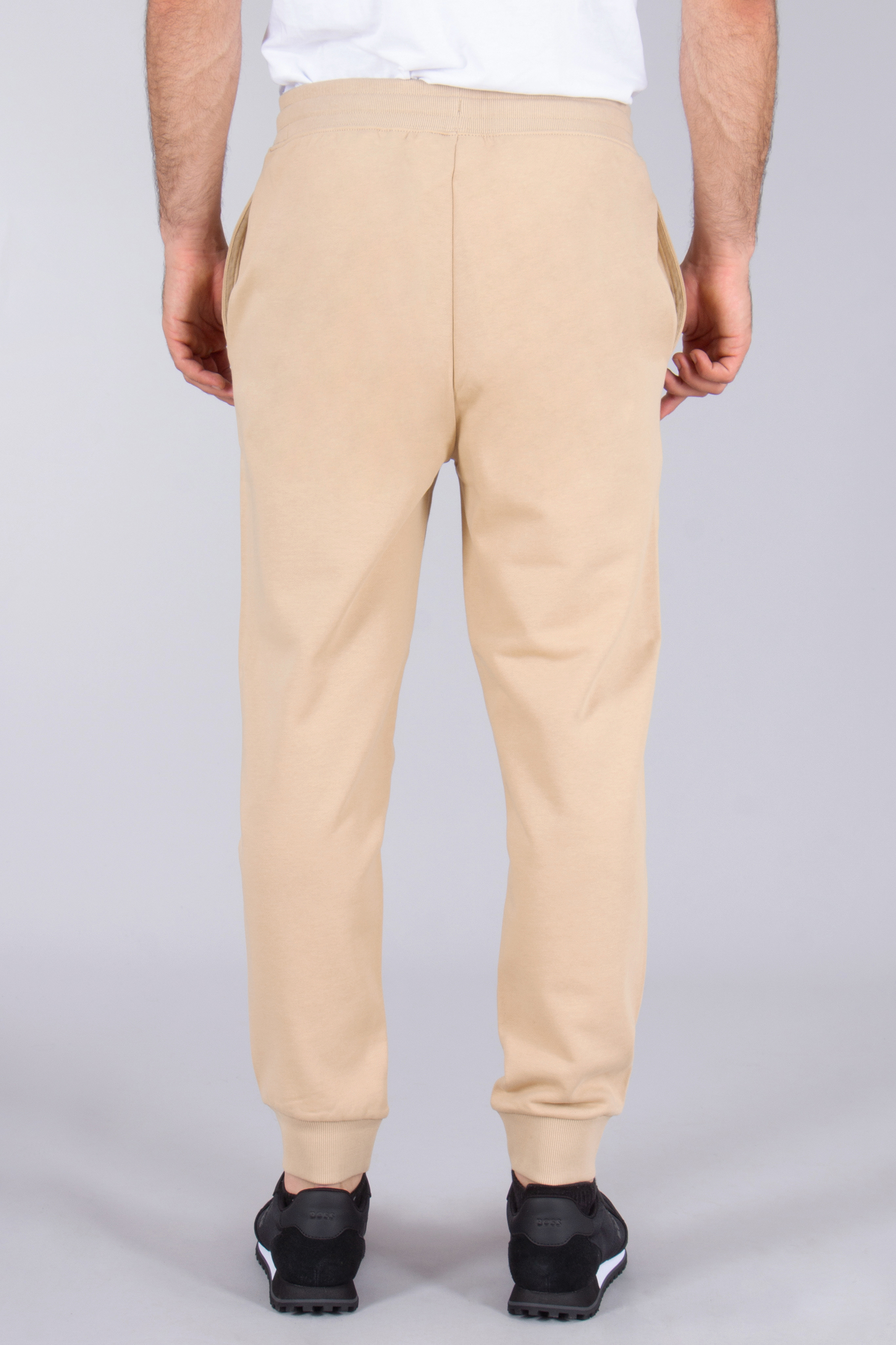 HUGO Relaxed Fit Printed Cotton French Terry Sweatpants Dayote Bekleidung, Hosen, Khaki