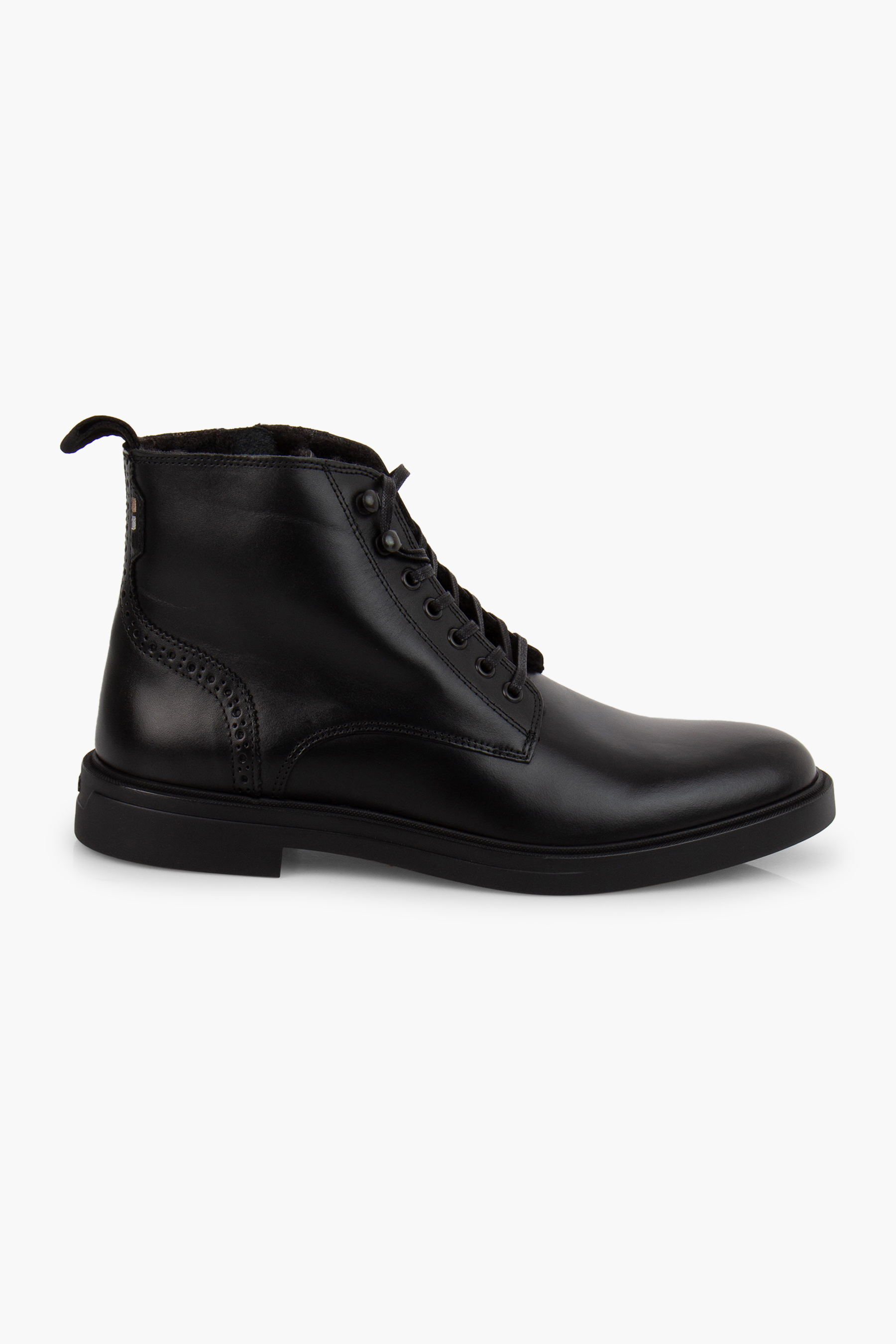 BOSS Lined Leather Ankle Boots Calev BOSS Lined Leather Ankle Boots Calev