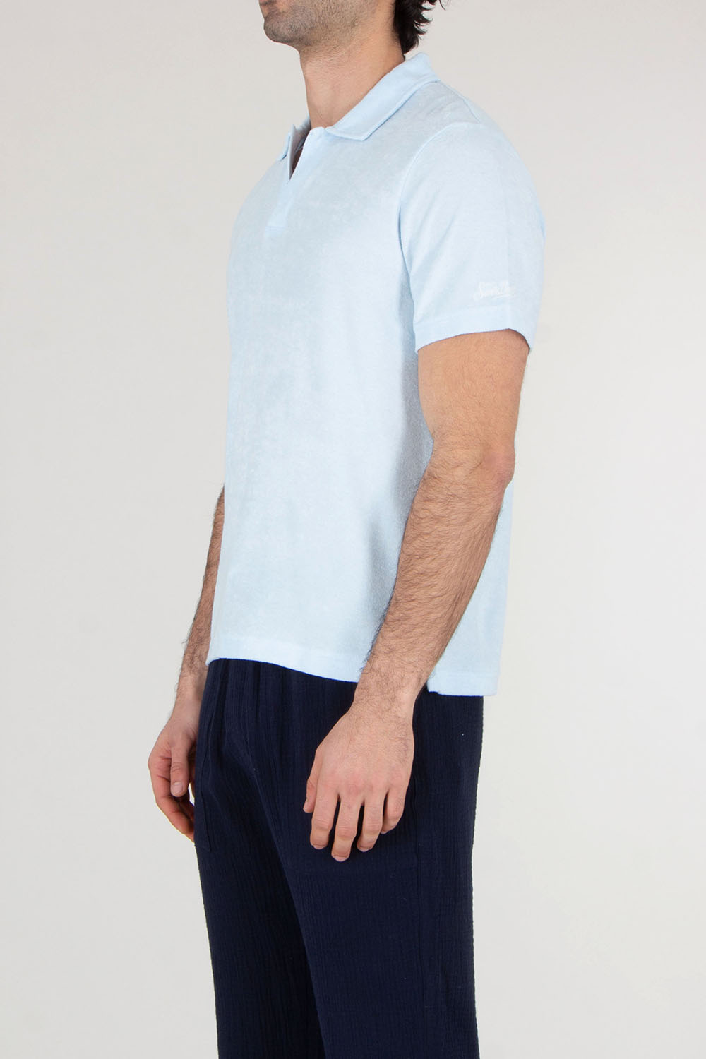 MC 2 SAINT BARTH Regular Fit Lyocell-Cotton Terry Polo Shirt Jeremy