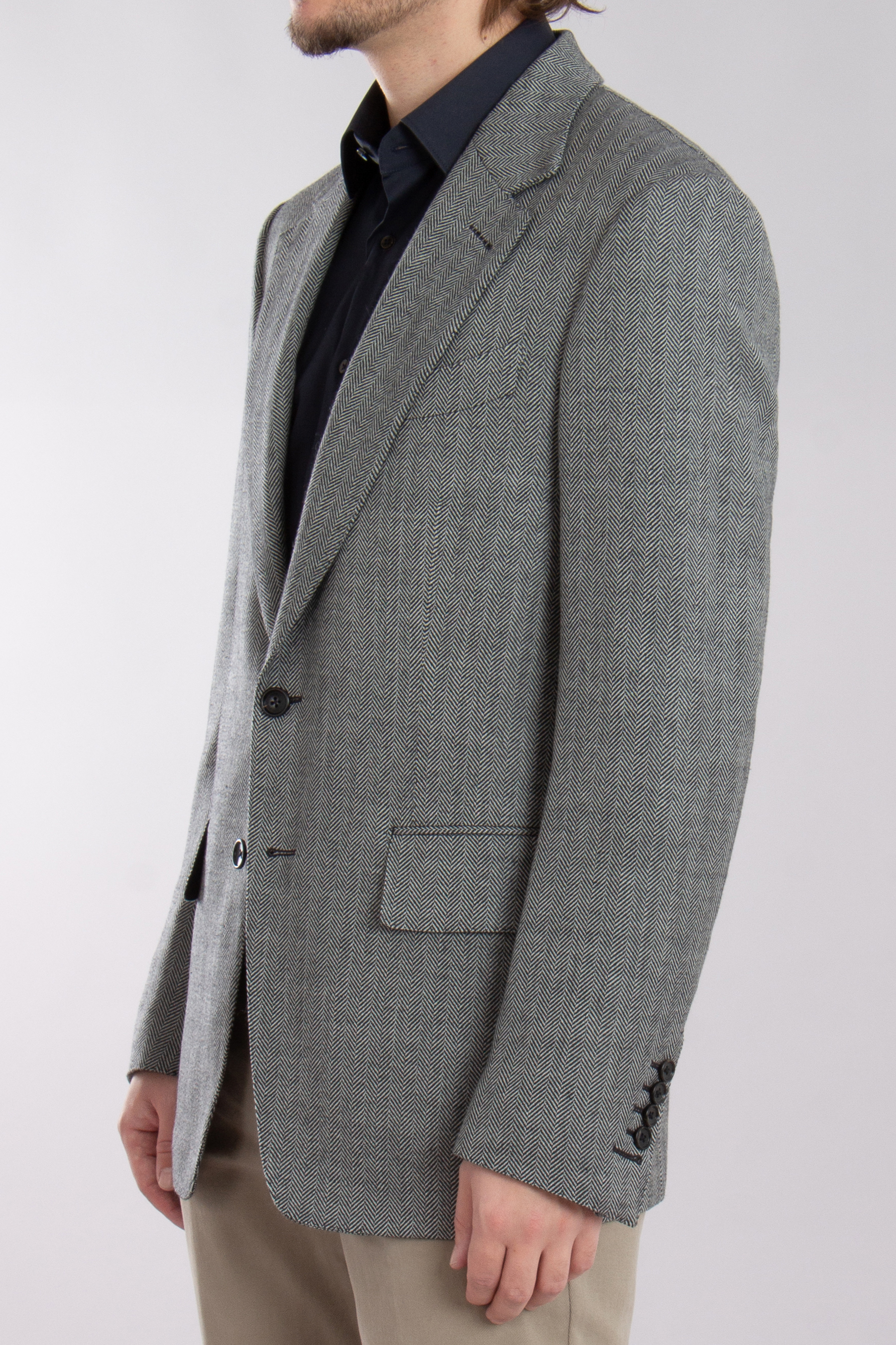 TOM FORD Herringbone Wool-Silk-Linen Blend Jacket Shelton TOM FORD Herringbone Wool-Silk-Linen Blend Jacket Shelton