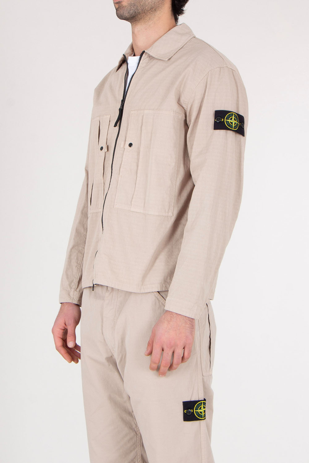STONE ISLAND Regular Fit Cotton Overshirt 