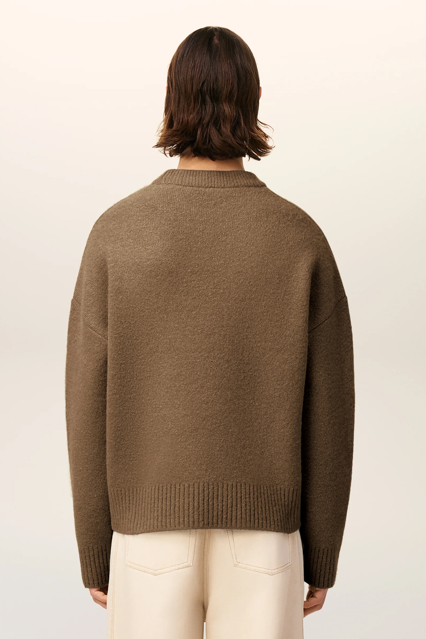 AMI PARIS Relaxed Fit Alpaca Blend Sweater Bekleidung, Strickwaren, Pullover