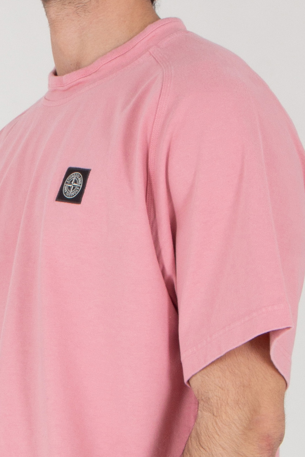 STONE ISLAND Relaxed Fit Short Sleeved Sweatshirt