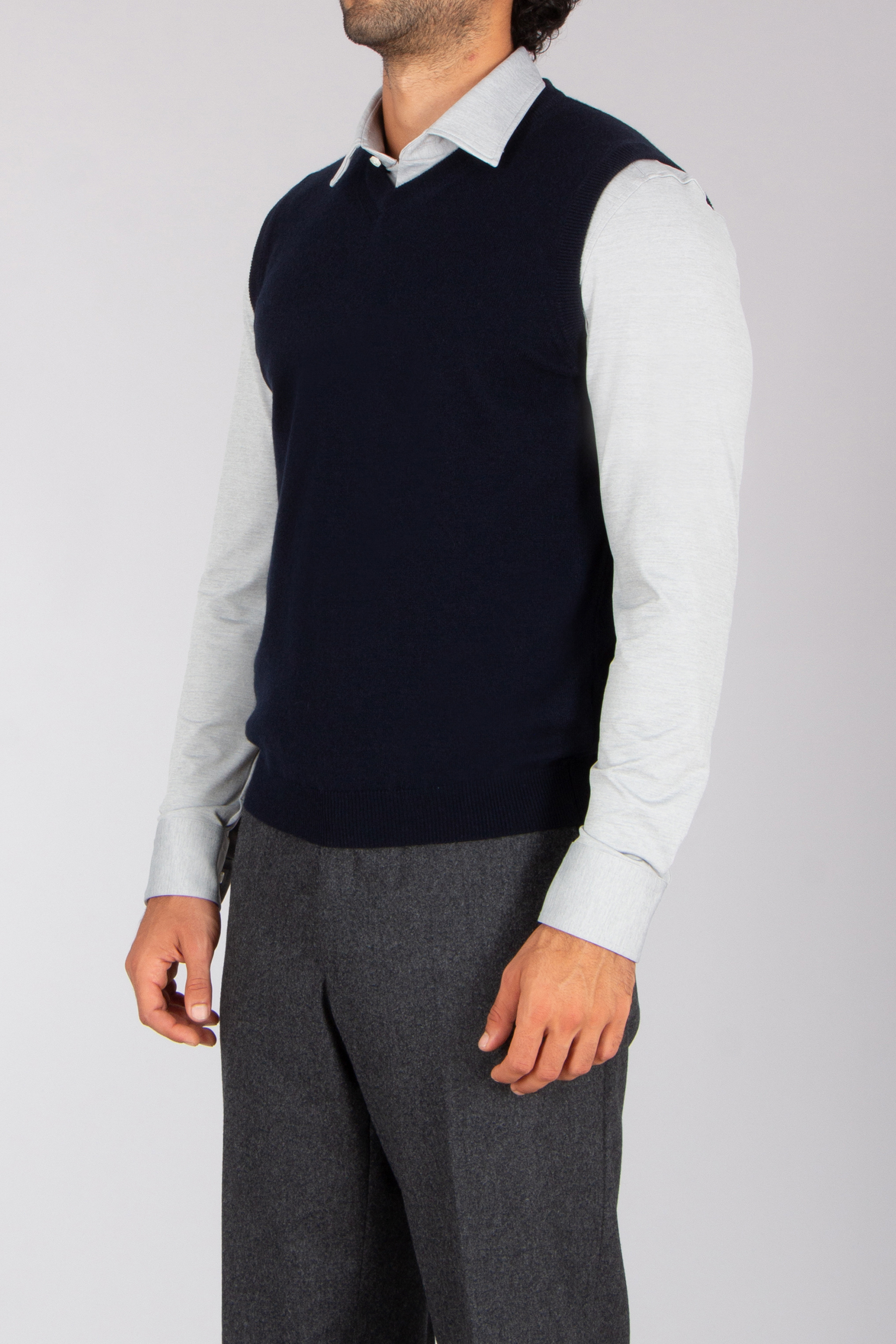 Weste, Langarm, Hemd, Hosen, Pullover