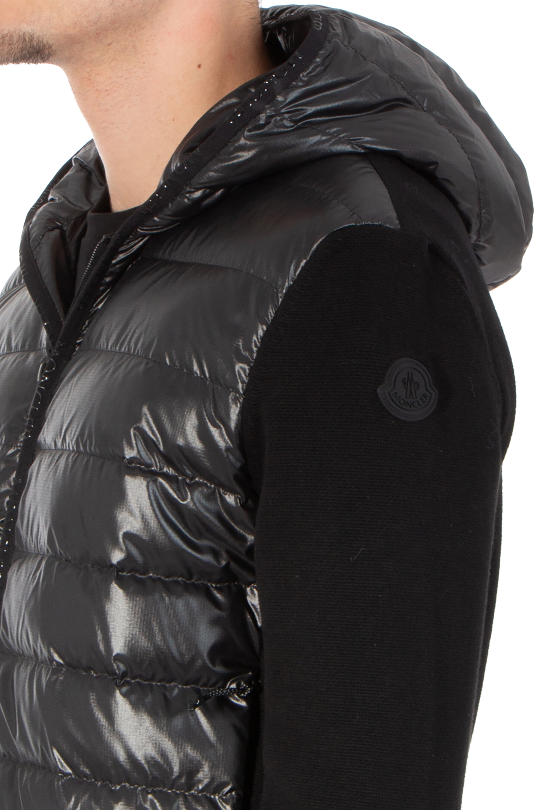 MONCLER Padded Cotton Zip Cardigan MONCLER Padded Cotton Zip Cardigan