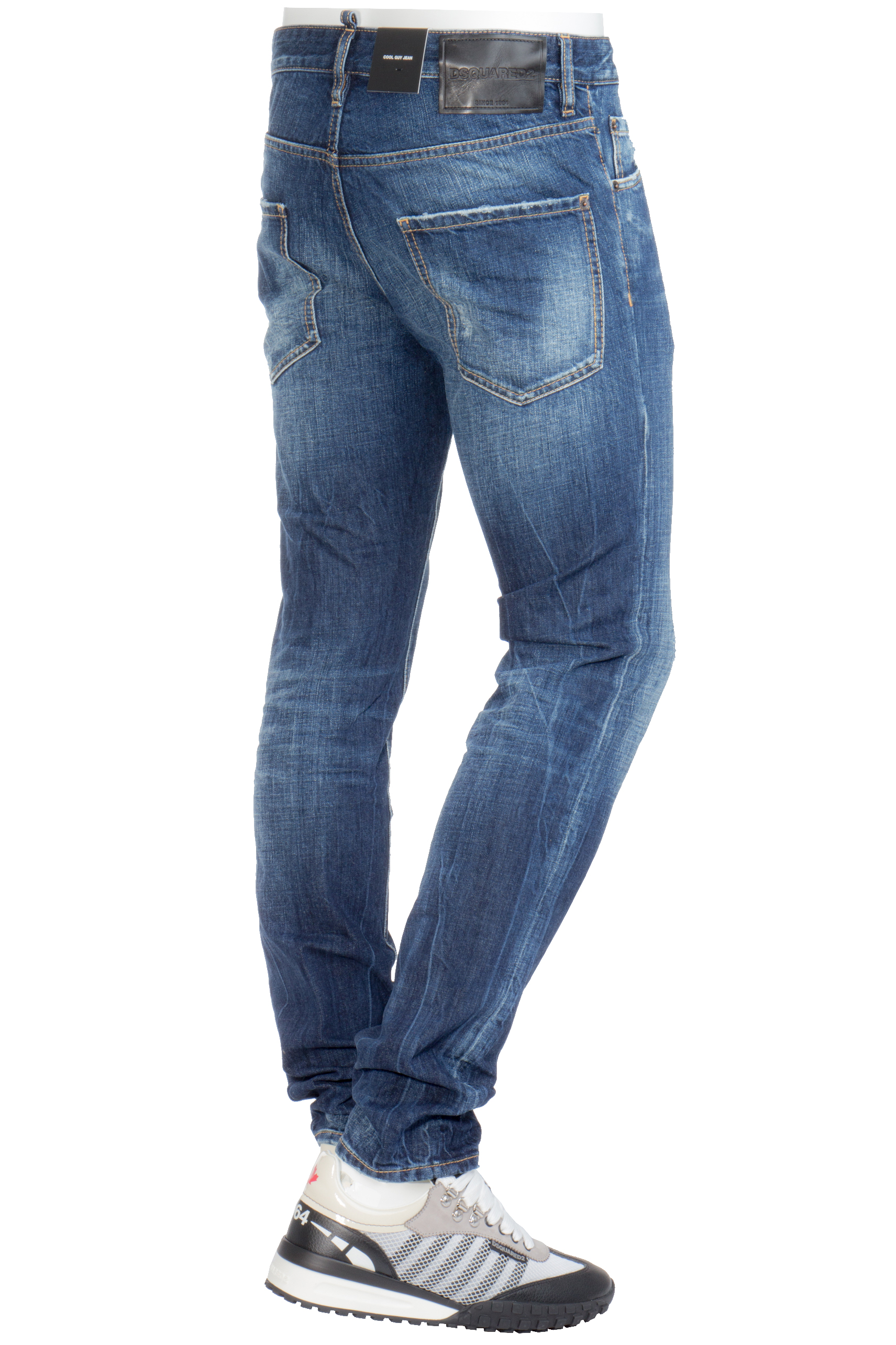 DSQUARED2 Dark Wash Cotton Stretch Denim Cool Guy Jeans DSQUARED2 Dark Wash Cotton Stretch Denim Cool Guy Jeans