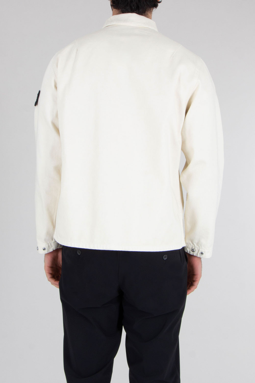 STONE ISLAND Regular Fit Cotton Bull Denim Overshirt