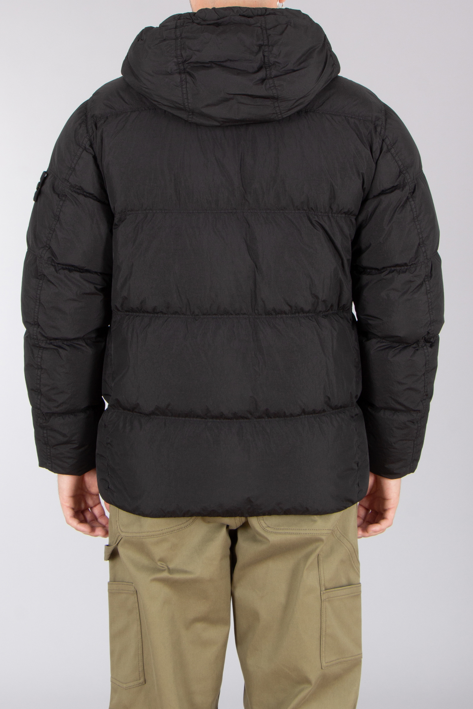 STONE ISLAND Regular Fit Garment Dyed Crinkle Reps Recycled Nylon Down Jacket Bekleidung, Mantel, Jacke, Kapuzenpulli, Sweatshirt