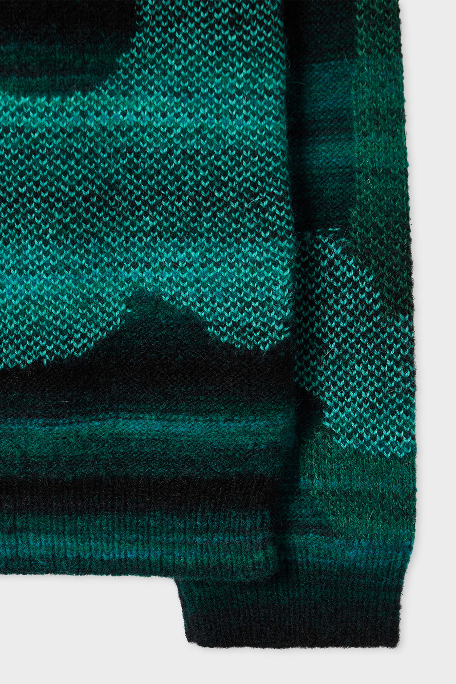 PAUL SMITH Relaxed Fit Field Flowers Pattern Wool-Alpaca Blend Crew Neck Sweater Bekleidung, Strickwaren, Pullover, Mantel