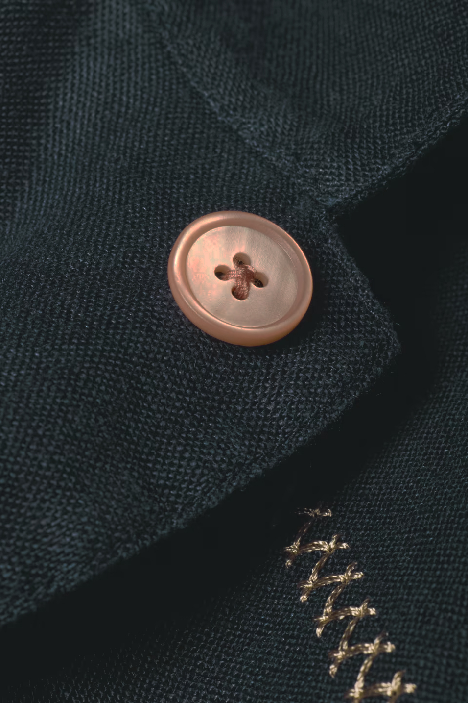 PAUL SMITH Casual-Fit Piece-Dyed Navy Shirt with Embroidery