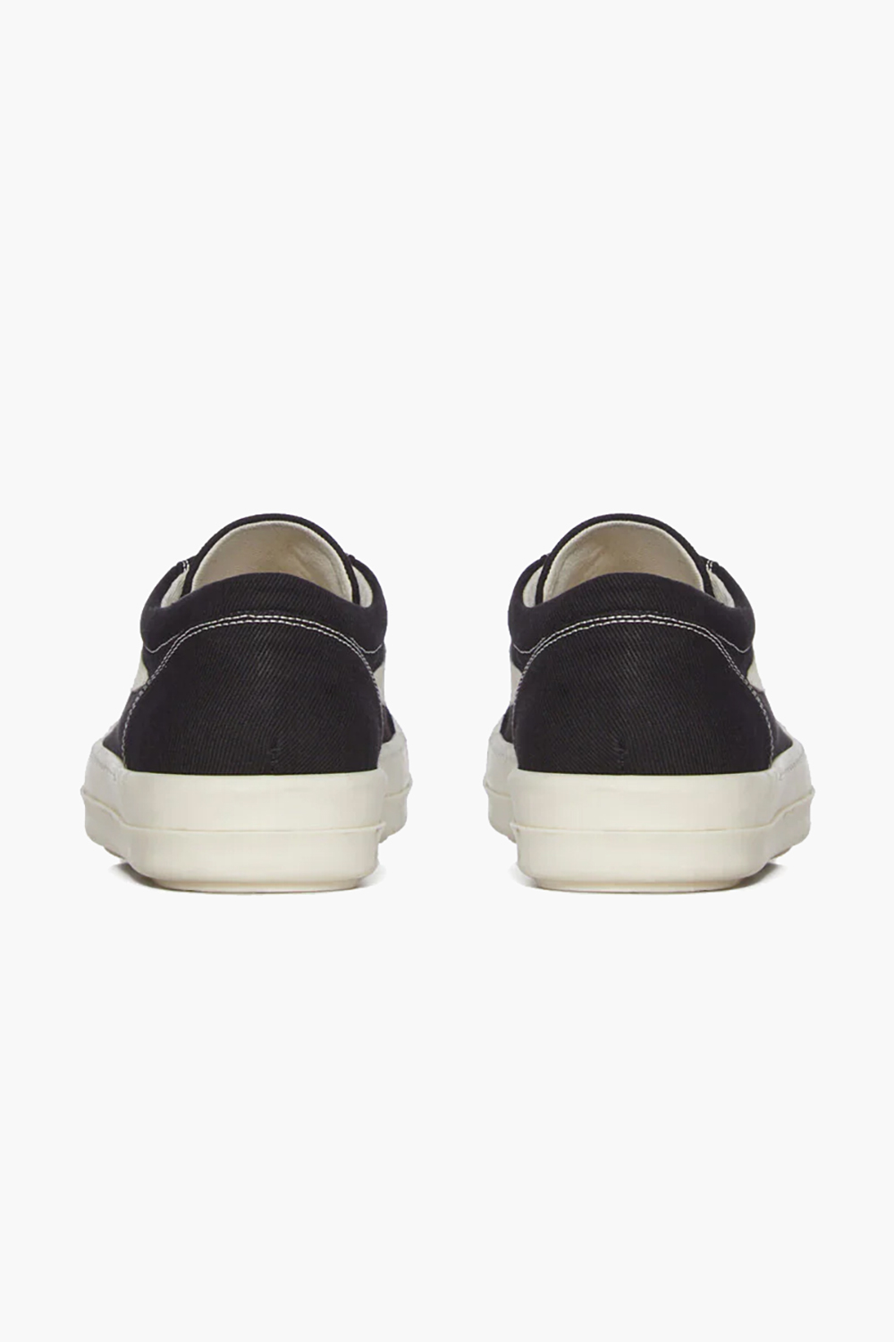 RICK OWENS DRKSHDW Overdyed Denim & Suede Vintage Low Sneakers