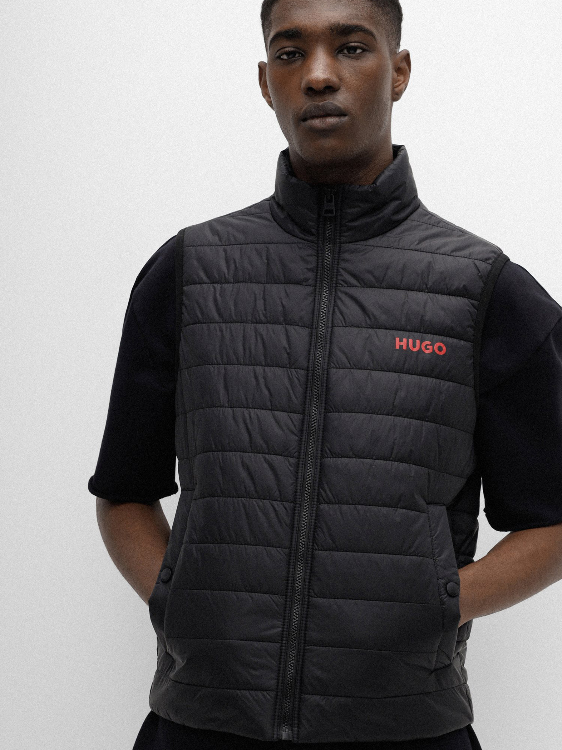 HUGO Padded Recycled Nylon Vest Bentino HUGO Padded Recycled Nylon Vest Bentino