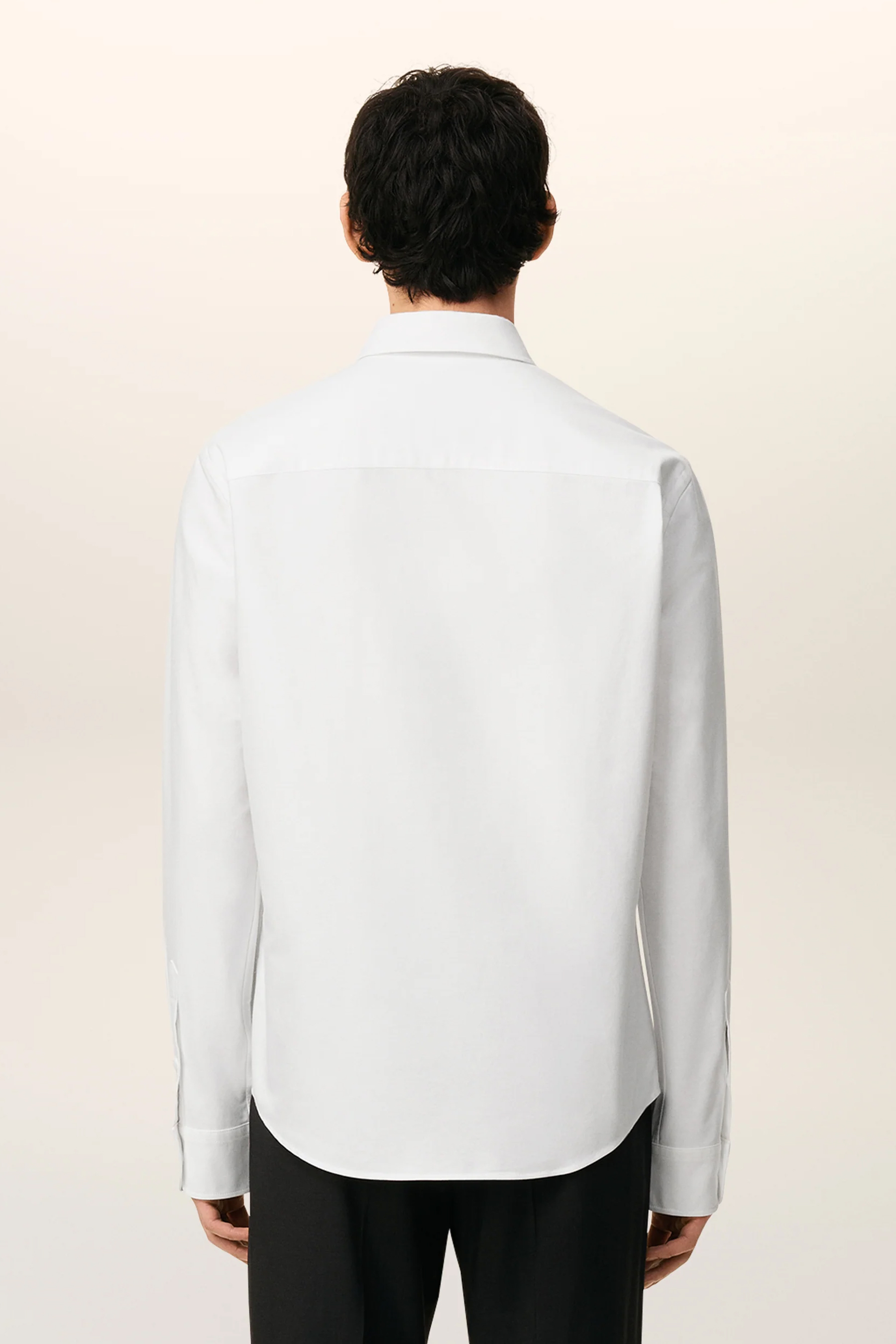AMI PARIS Classic Fit Ami De Coeur Cotton Oxford Button-Down Shirt Mantel, Laborkittel, Langarm, Ärmel, Hemd