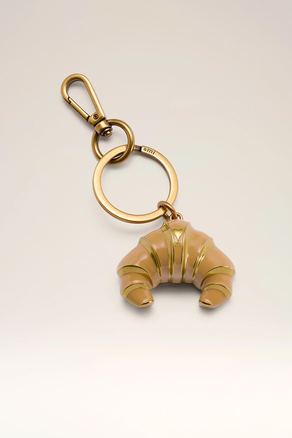 AMI PARIS Zamack Ami De Coeur Croissant Key Ring