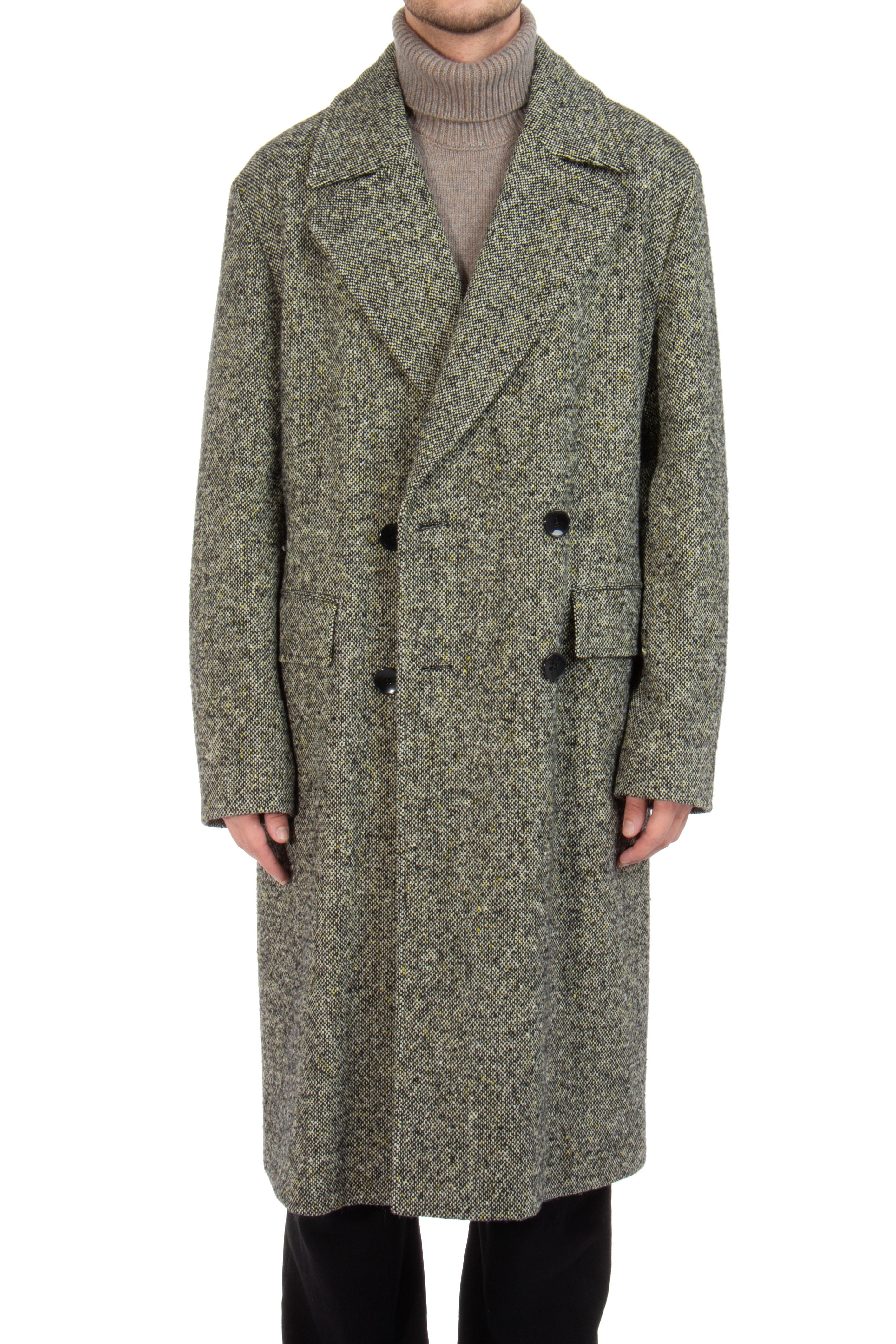BOSS Patterned Wool Blend Coat H-Cam BOSS Patterned Wool Blend Coat H-Cam