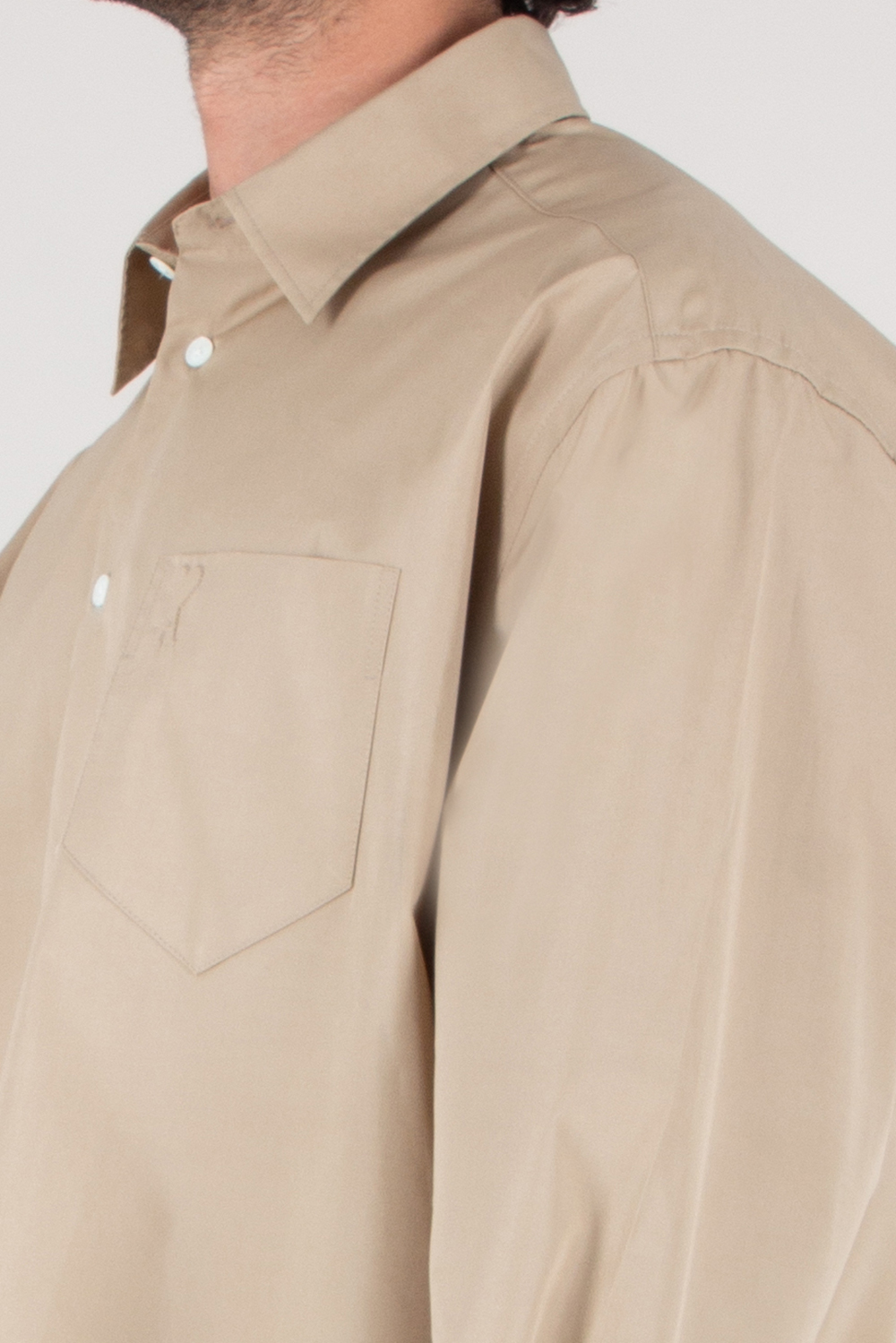 AMI PARIS Boxy Fit Cotton Shirt 