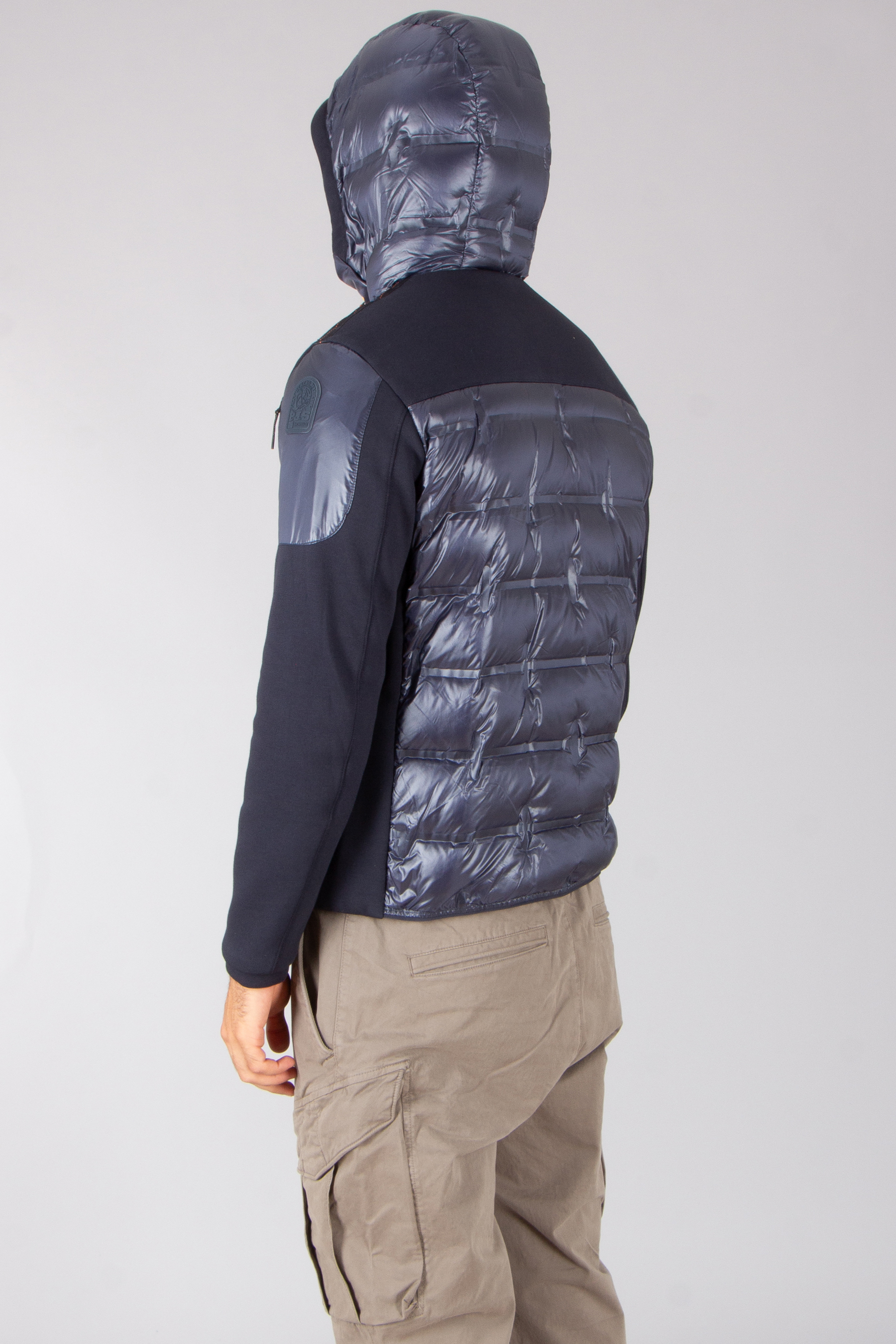 PARAJUMPERS Slim Fit Nylon Ripstop & Stretch Piqué Hybrid Jacket Mantel, Weste, Jacke, Rettungsweste, Person
