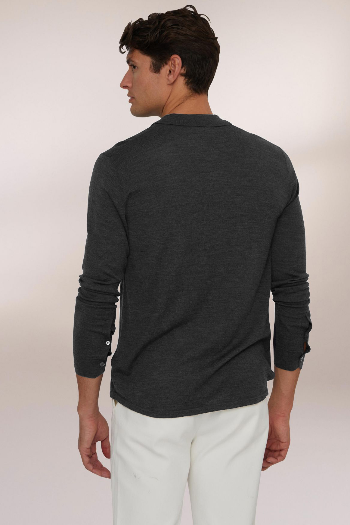 VAN LAACK Fine Knit Virgin Wool Shirt Safino