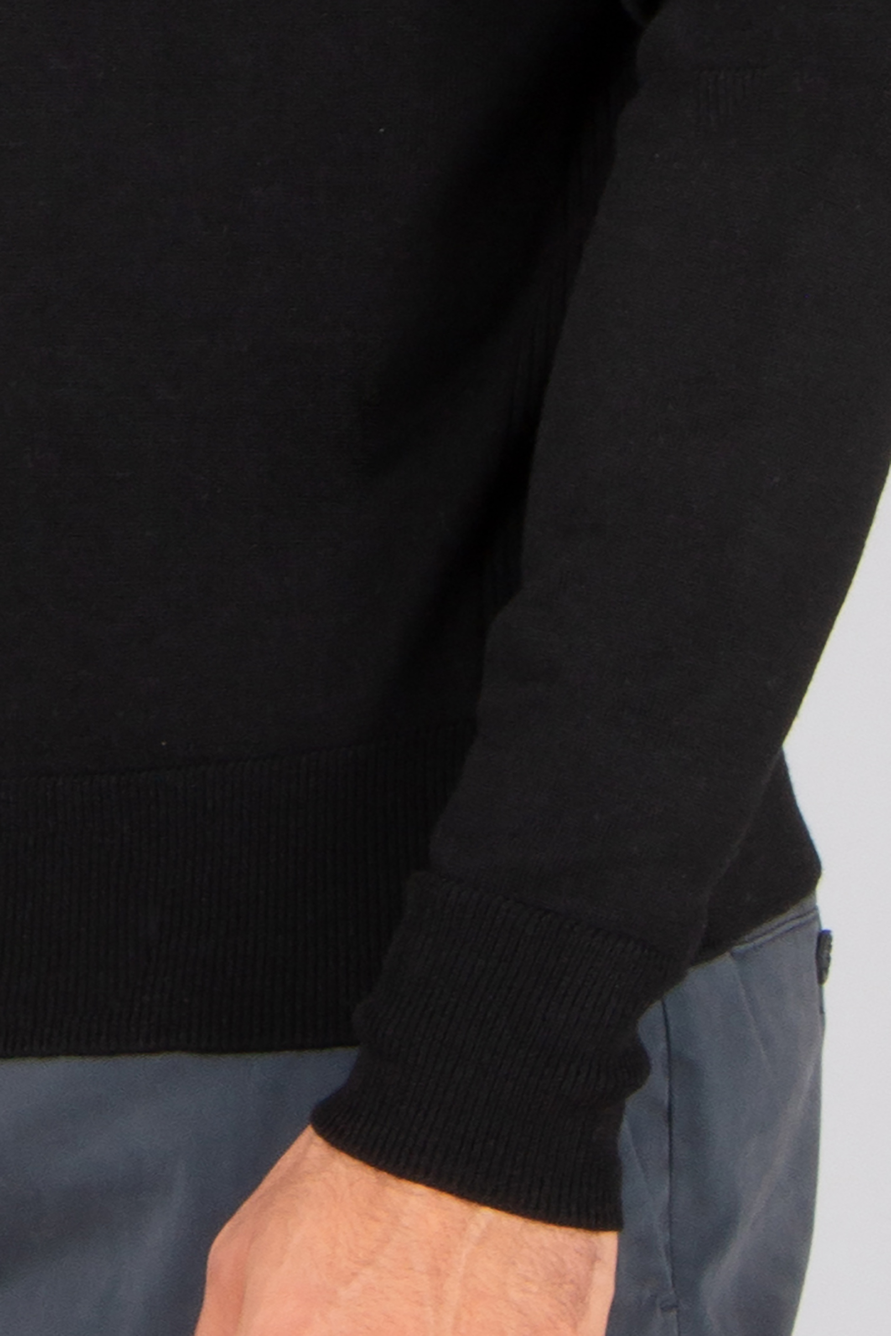 BELSTAFF Regular Fit Extrafine Wool Knit Polo Kyle Langarm, Ärmel, Hosen, Pullover, Person