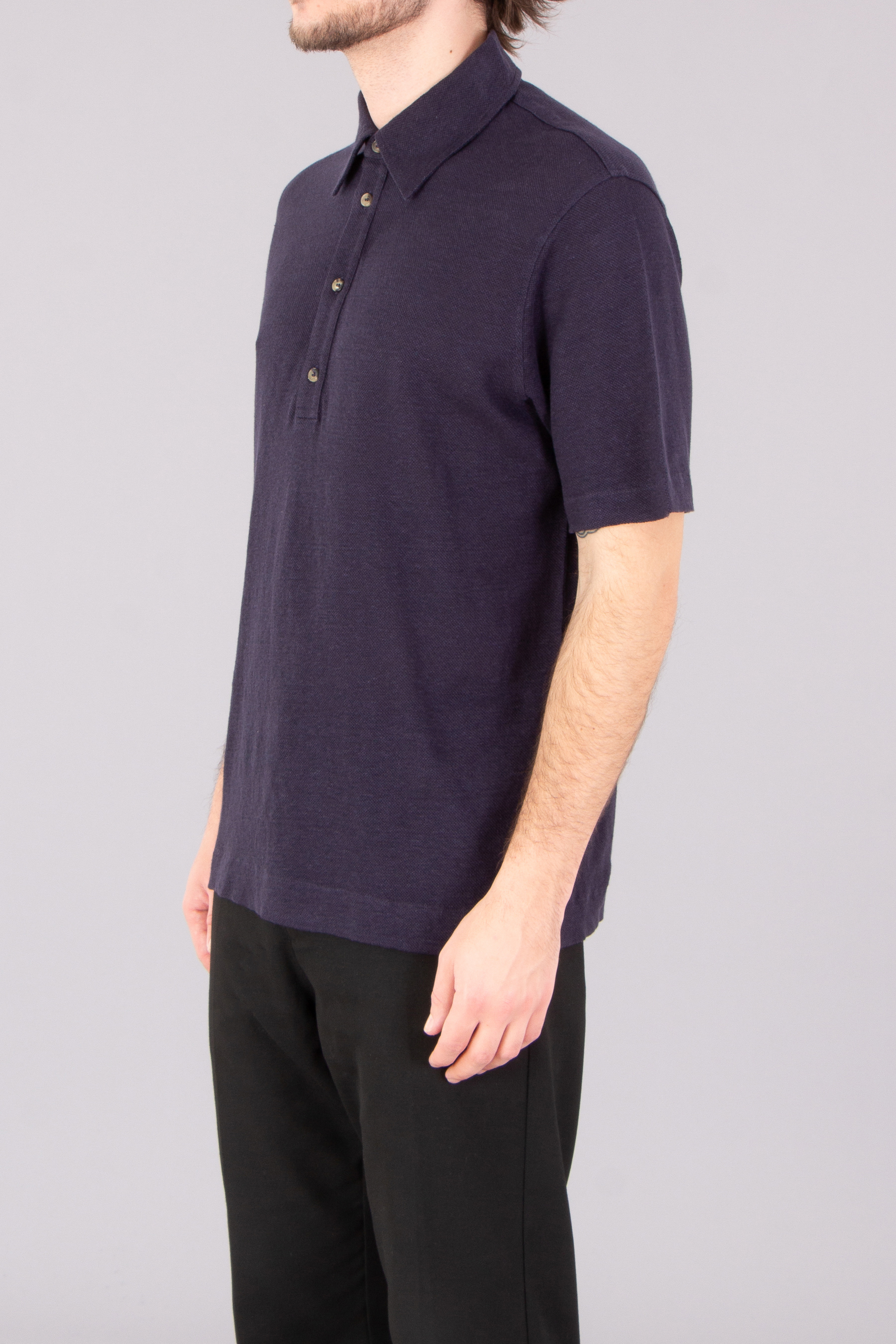PAUL SMITH Regular Fit Linen Piqué Polo Shirt PAUL SMITH Regular Fit Linen Piqué Polo Shirt
