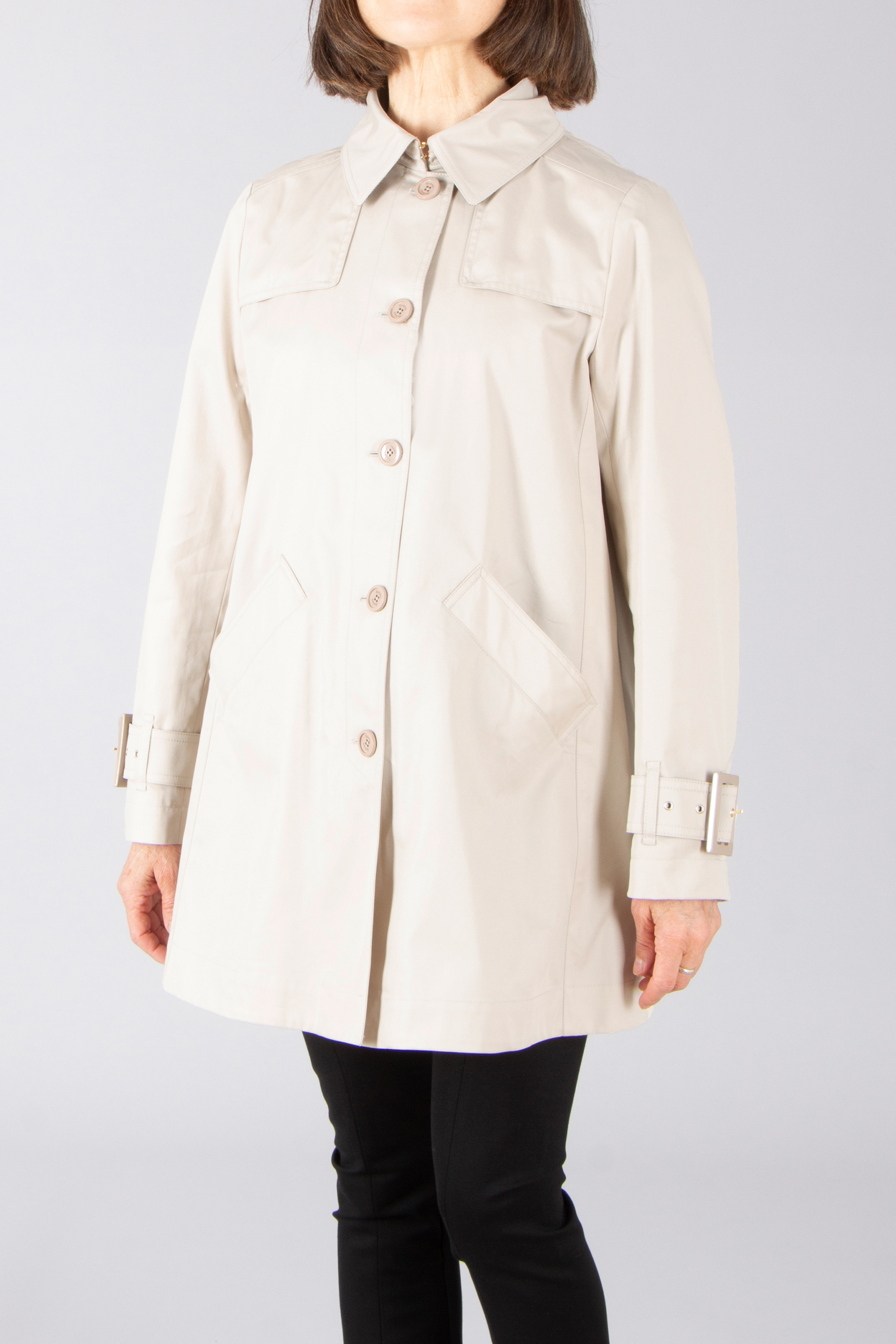 HERNO Regular Fit Trench Cotton Rain Coat