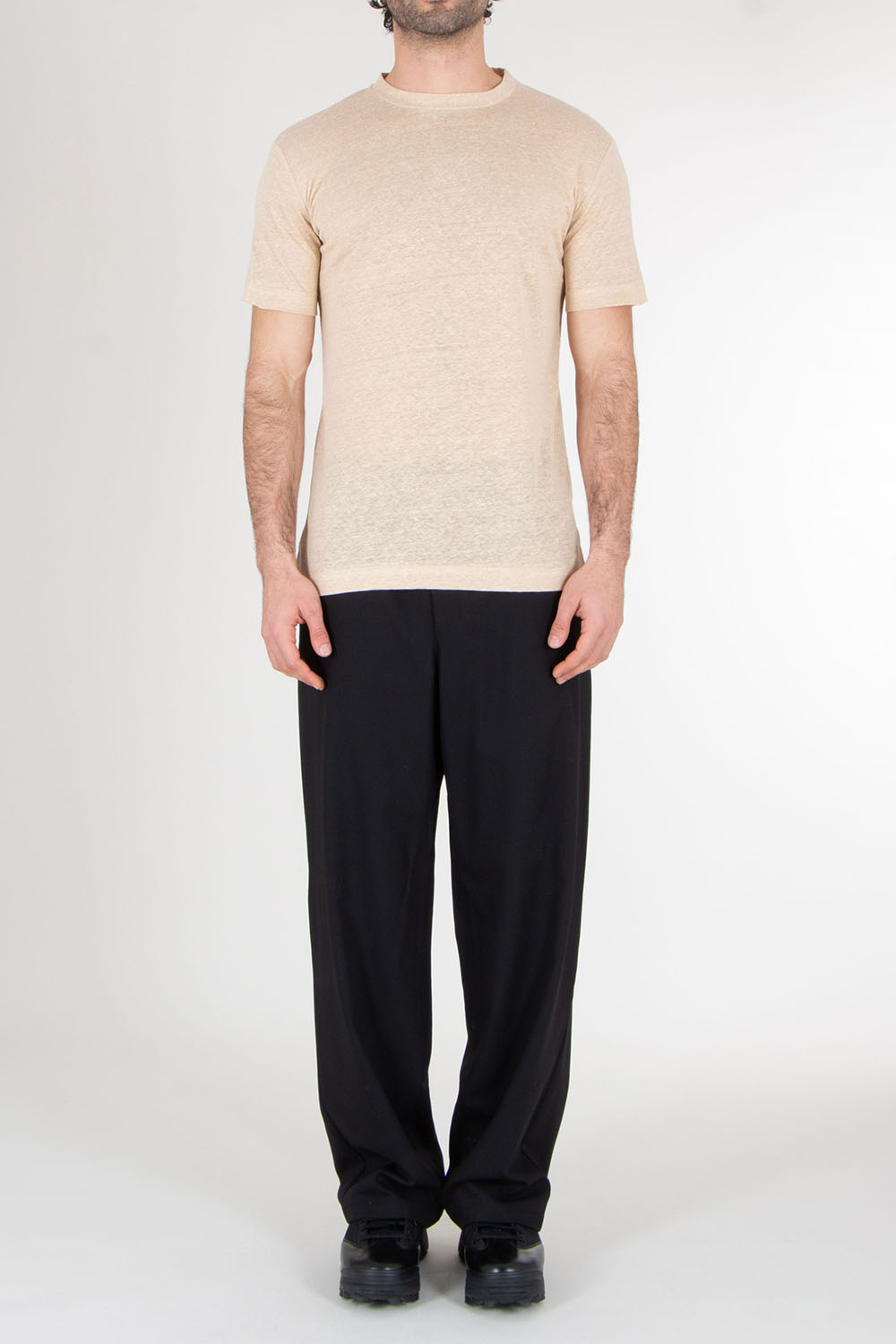 AURÉLIEN Regular Fit Linen T-Shirt