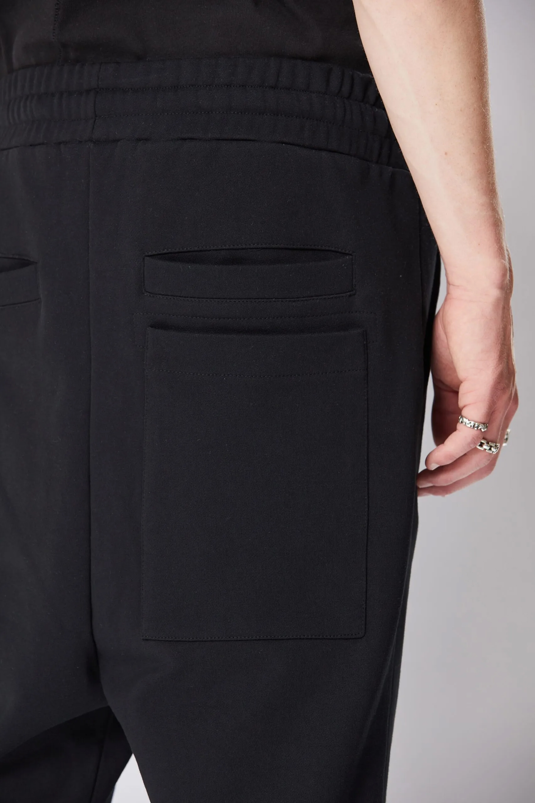 THOM KROM Cropped Crotch Cotton Sweatpants THOM KROM Cropped Crotch Cotton Sweatpants