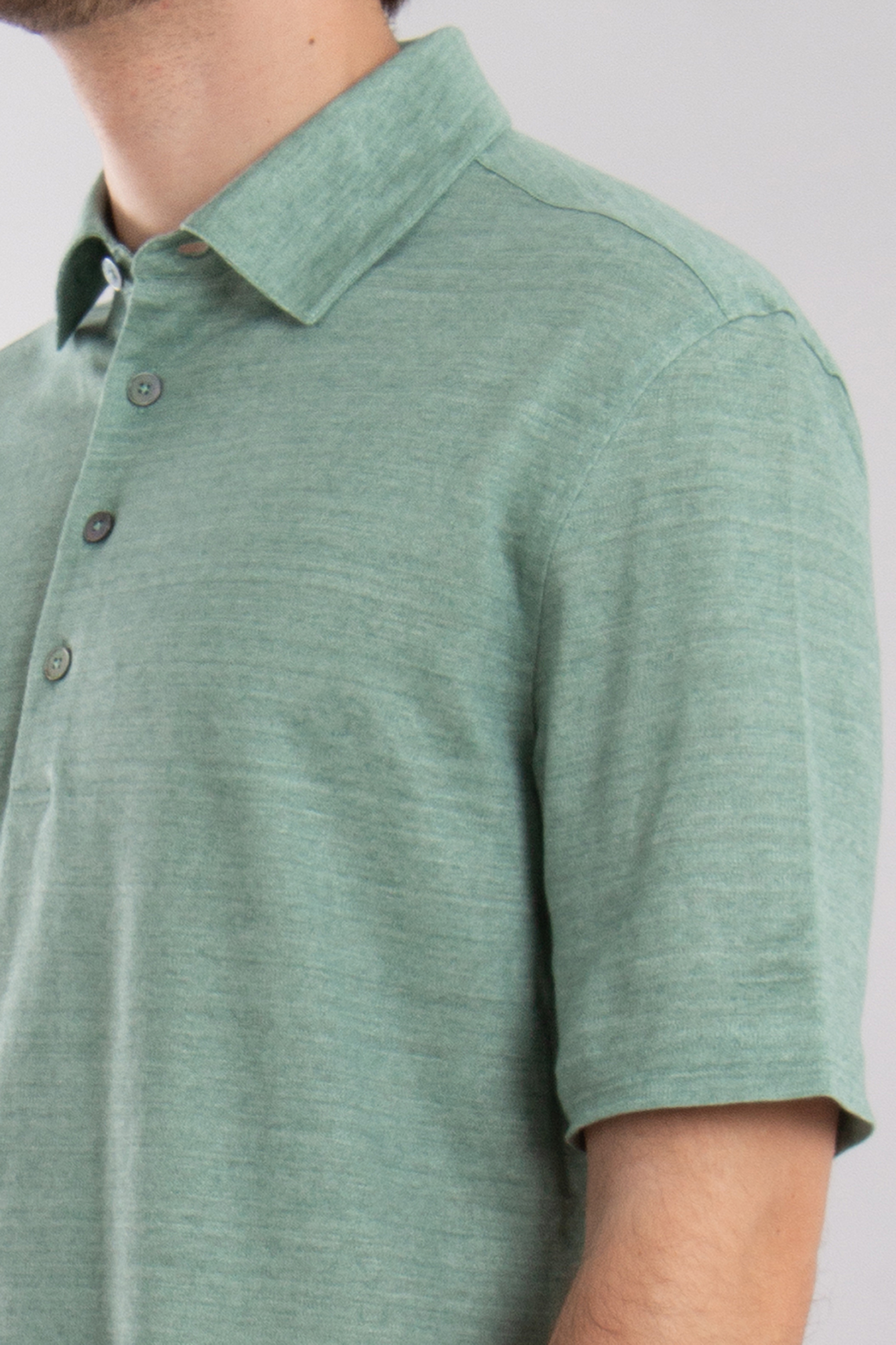ZEGNA Regular Fit Linen Polo Shirt ZEGNA Regular Fit Linen Polo Shirt