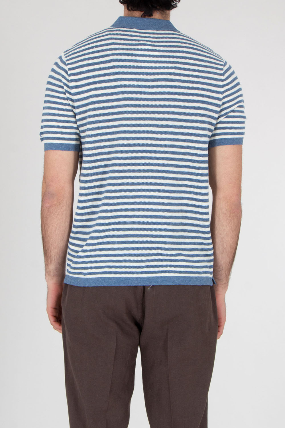 MC 2 SAINT BARTH Regular Fit Striped Polo In High-Twist Cotton Sloan