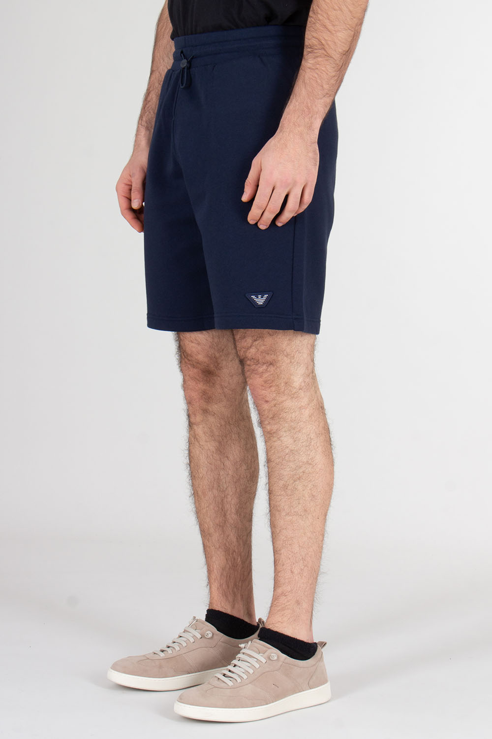 EMPORIO ARMANI Relaxed Fit Cotton-Modal French Terry Loungewear Shorts