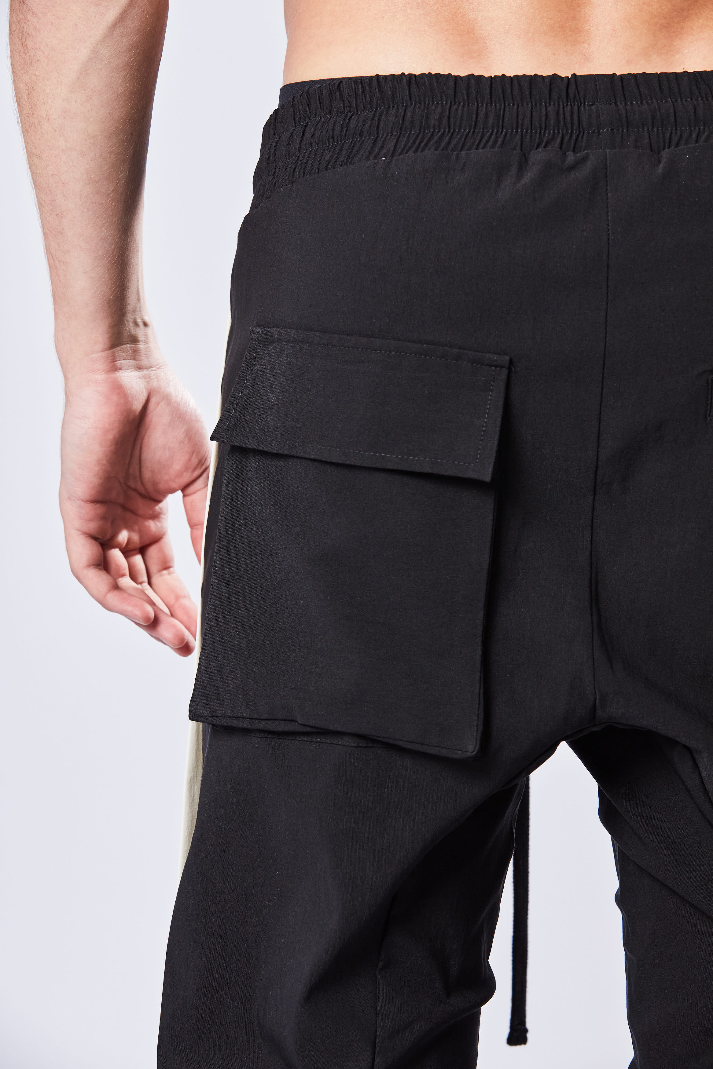 THOM KROM Stretch Fabric Drop Crotch Pants THOM KROM Stretch Fabric Drop Crotch Pants