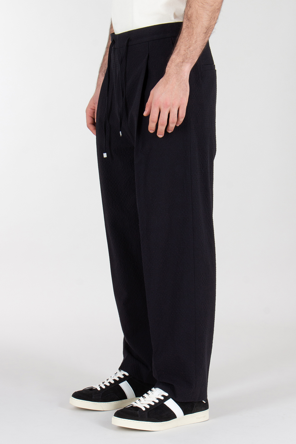 HUGO Pleated Seersucker Trousers