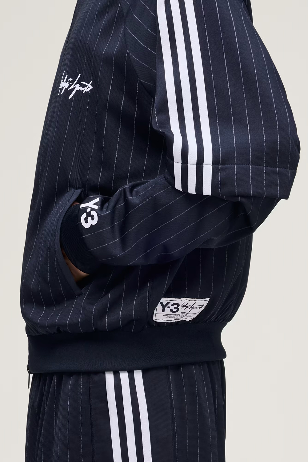 Y-3 Loose Fit Pinstripe Basketball Track Top