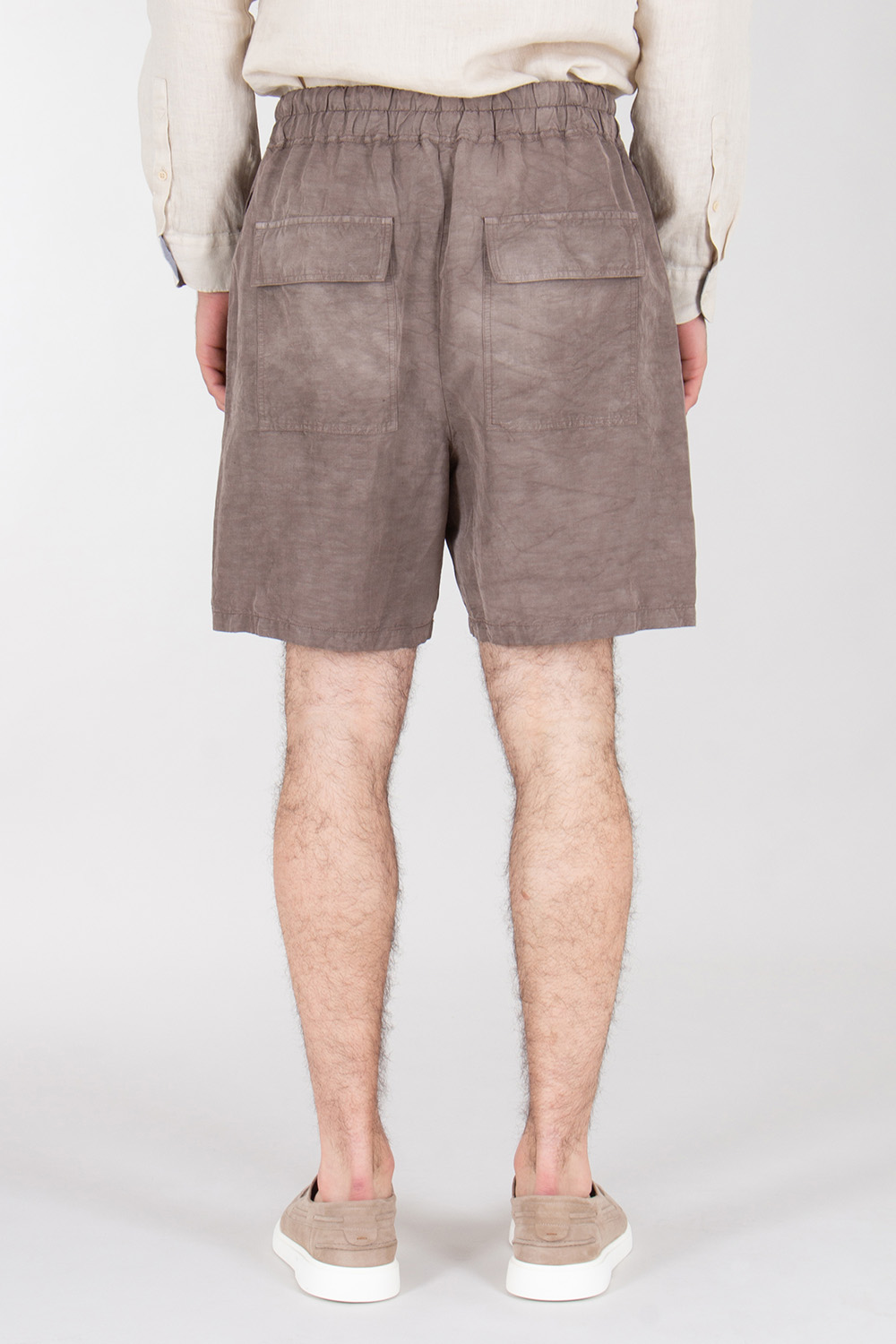 ROBERTO COLLINA Hand Treated Bermuda Shorts Moro