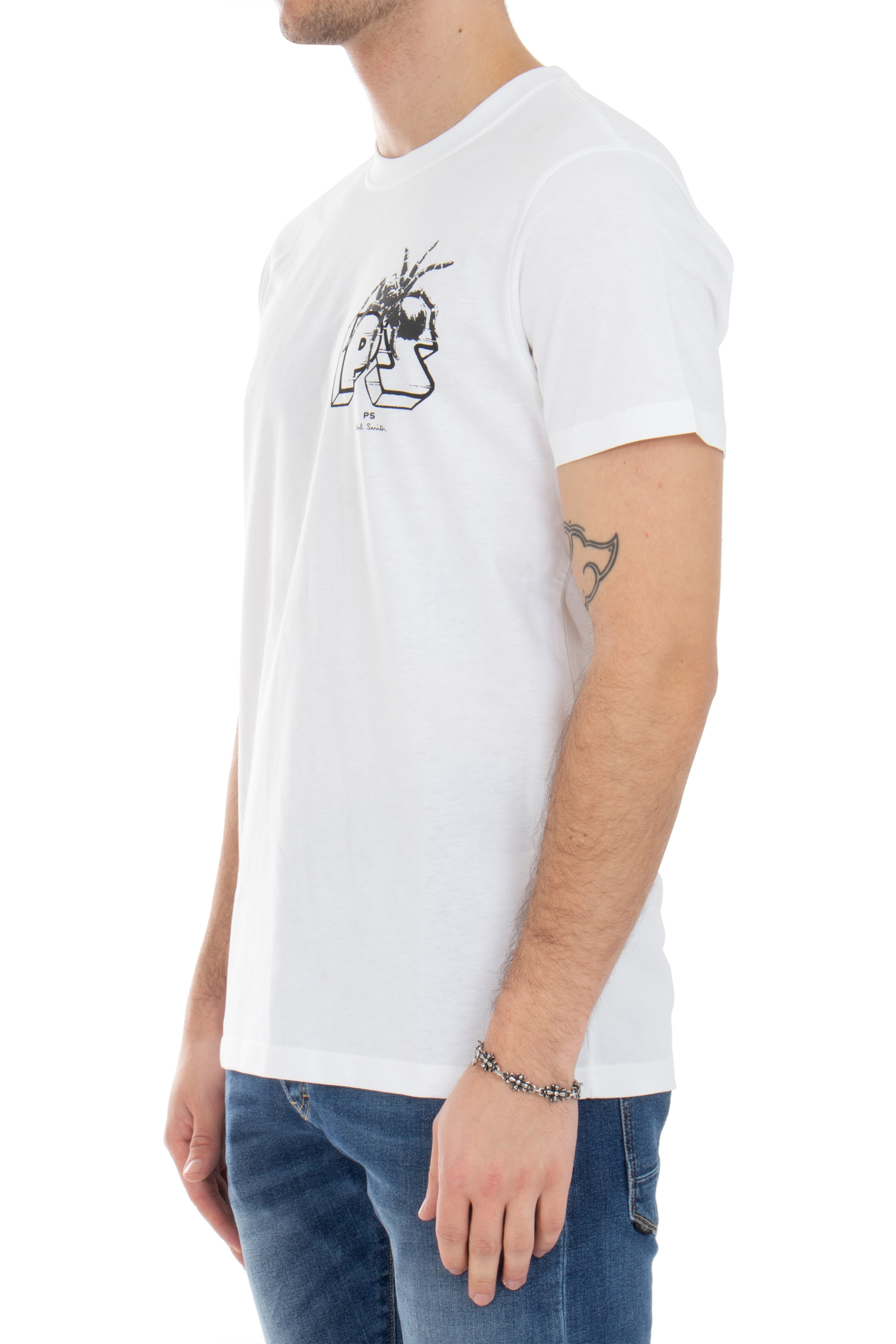 PAUL SMITH Spider Print Cotton T-Shirt