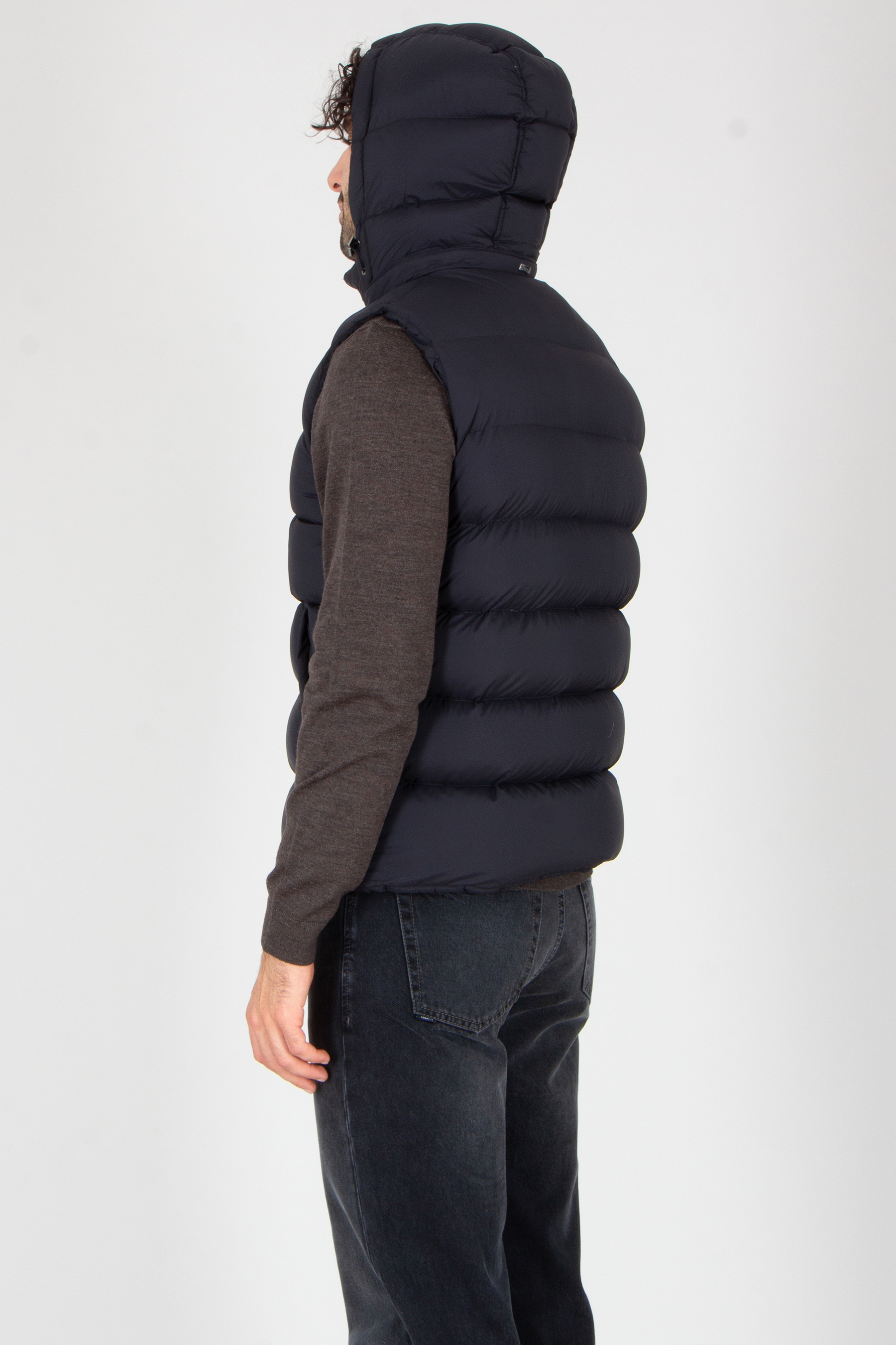 Mantel, Jacke, Weste, Kapuze, Jeanshose