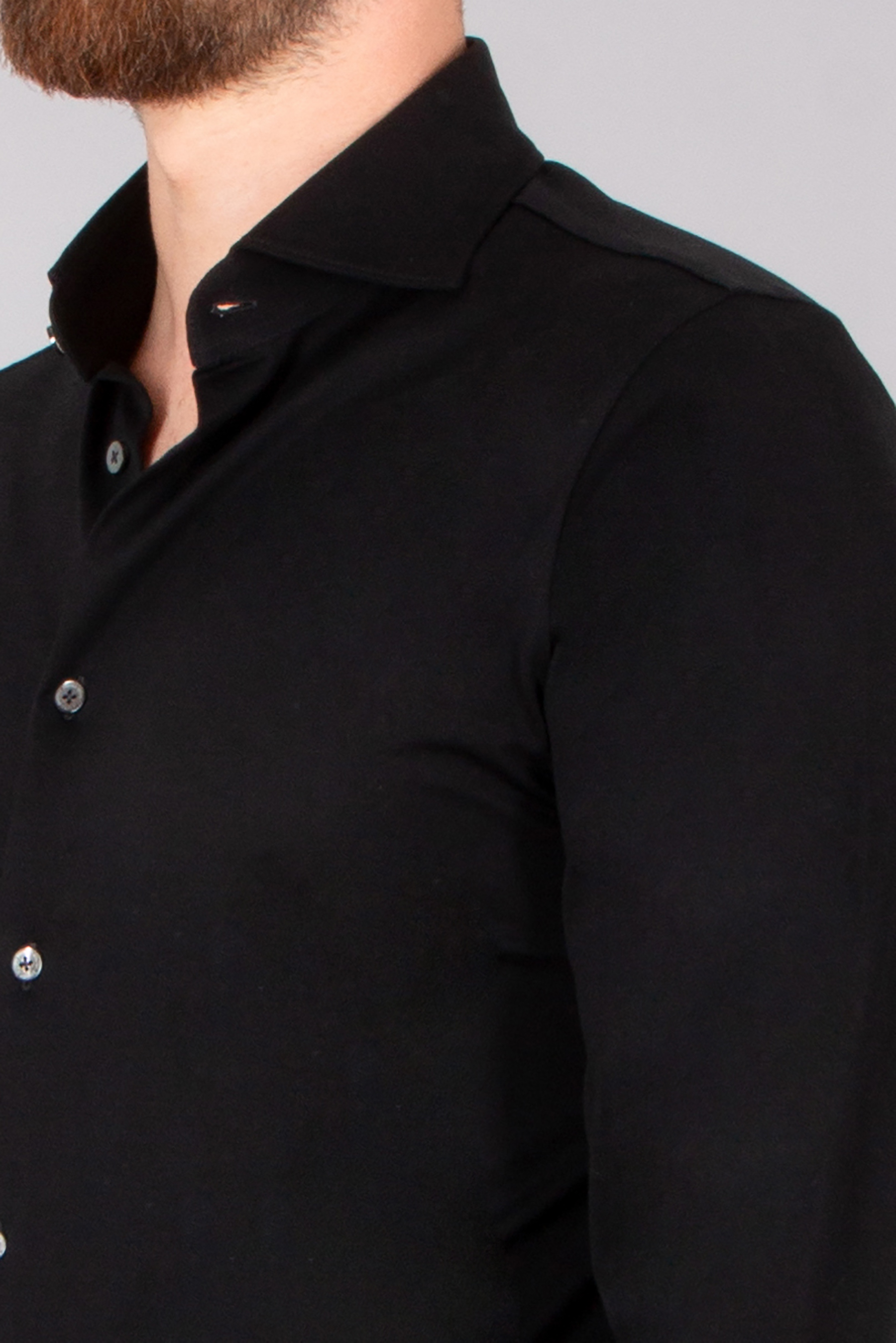 STEFAN BRANDT Slim Fit Urpima Sea Island Cotton Jersey Shirt Otis Bekleidung, Hemd, Langarm, Ärmel, Mantel