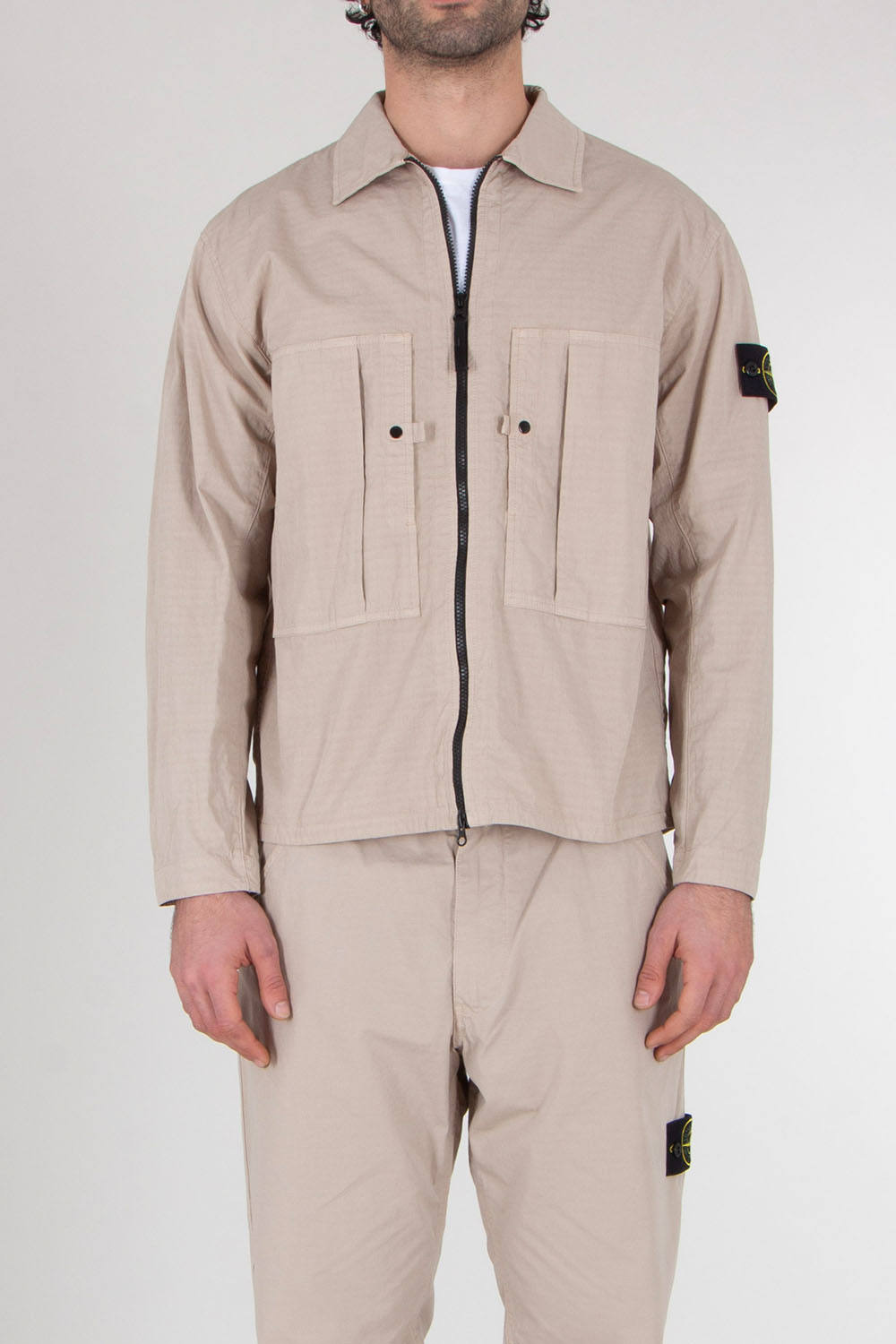 STONE ISLAND Regular Fit Cotton Overshirt 