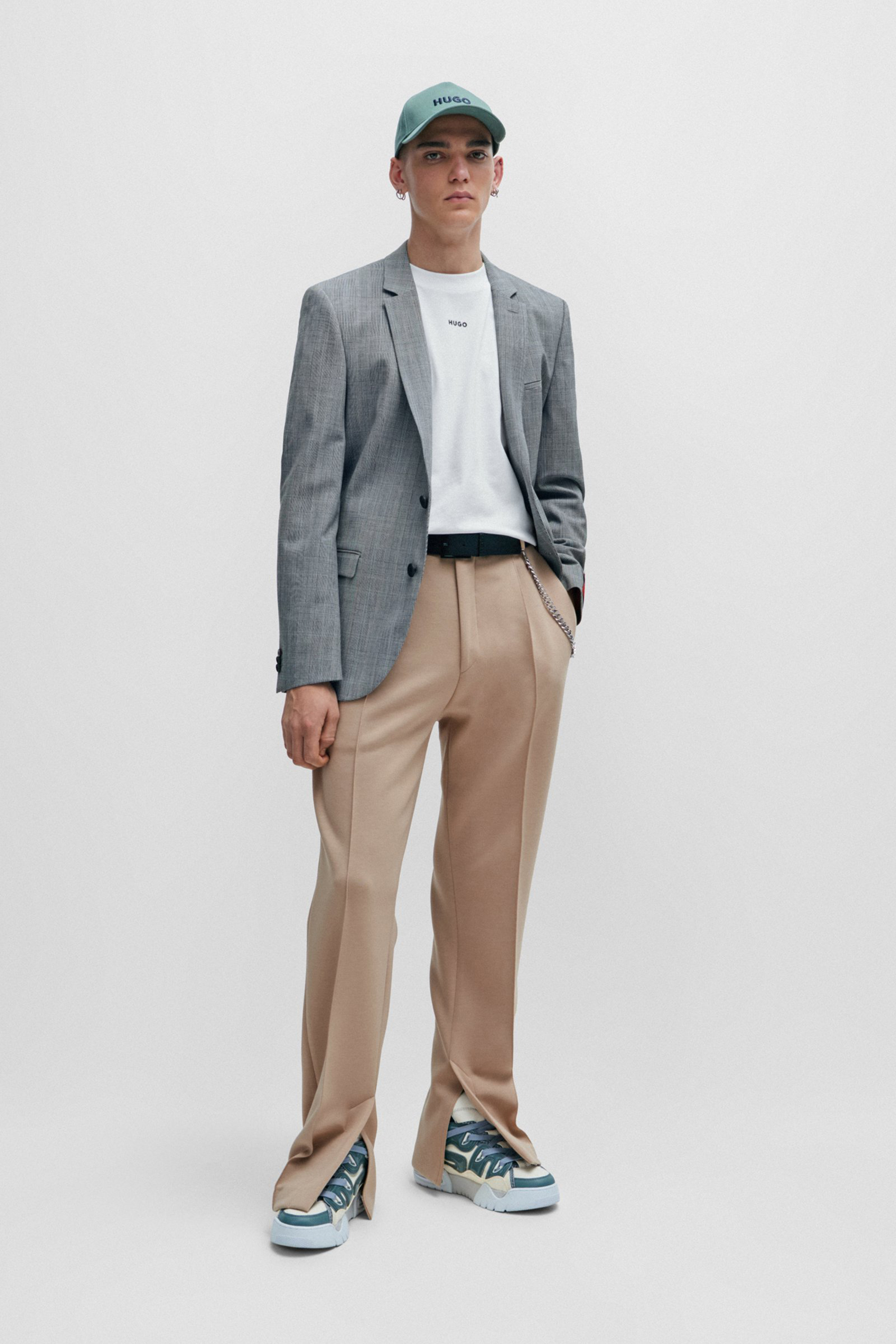 HUGO Extra Slim Fit Checked Super-Flex Jacket Arti HUGO Extra Slim Fit Checked Super-Flex Jacket Arti