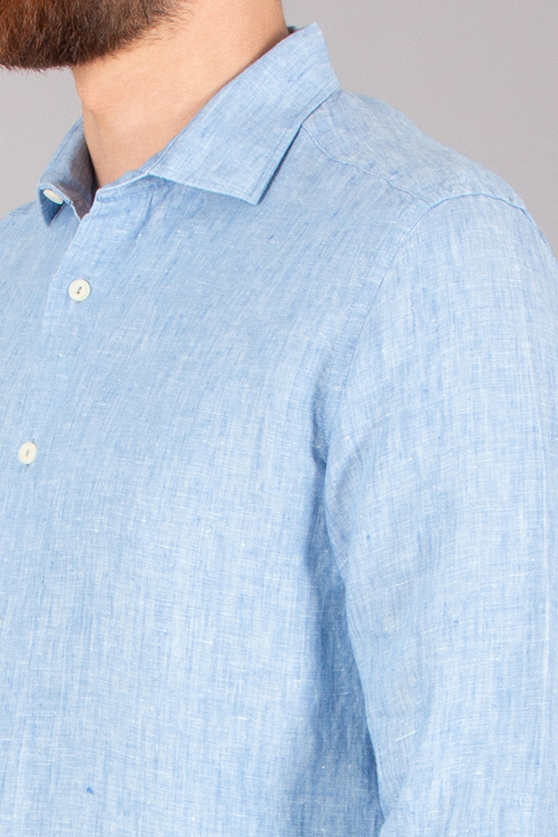 MC 2 SAINT BARTH Regular Fit Linen Denim Light Shirt Pamplona MC 2 SAINT BARTH Regular Fit Linen Denim Light Shirt Pamplona