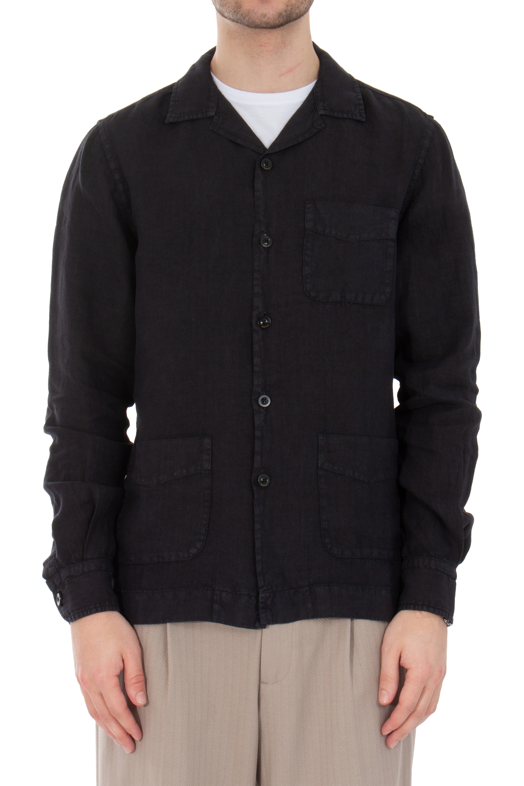 BOGLIOLI Relaxed Fit Linen Shirt