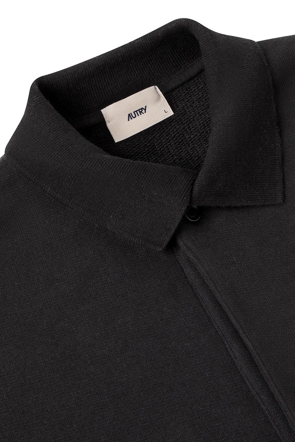 AUTRY Loose Fit Cotton Polo Sweatshirt