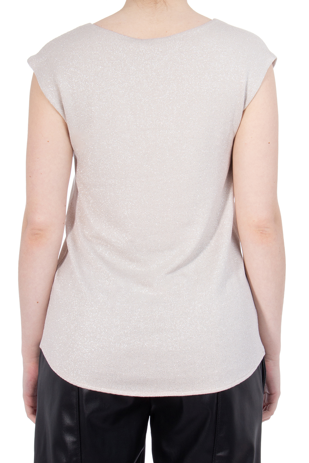 iHEART Glitter Stretch Jersey Top Lore