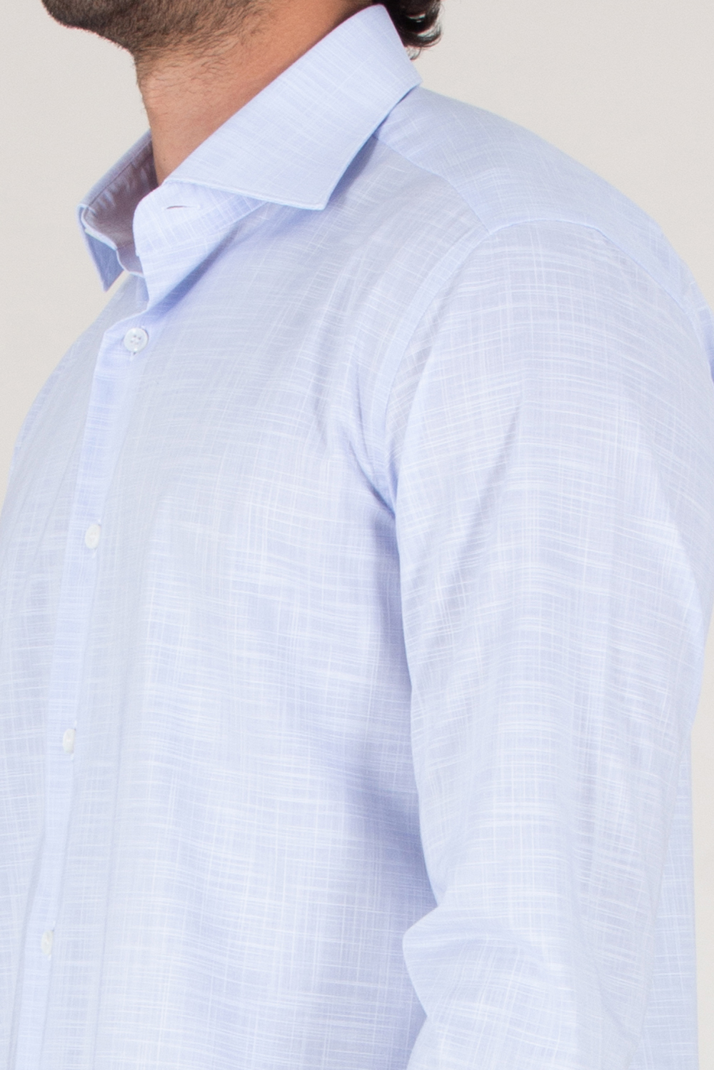 BRIONI Regular Fit Shark Collar Cotton Shirt