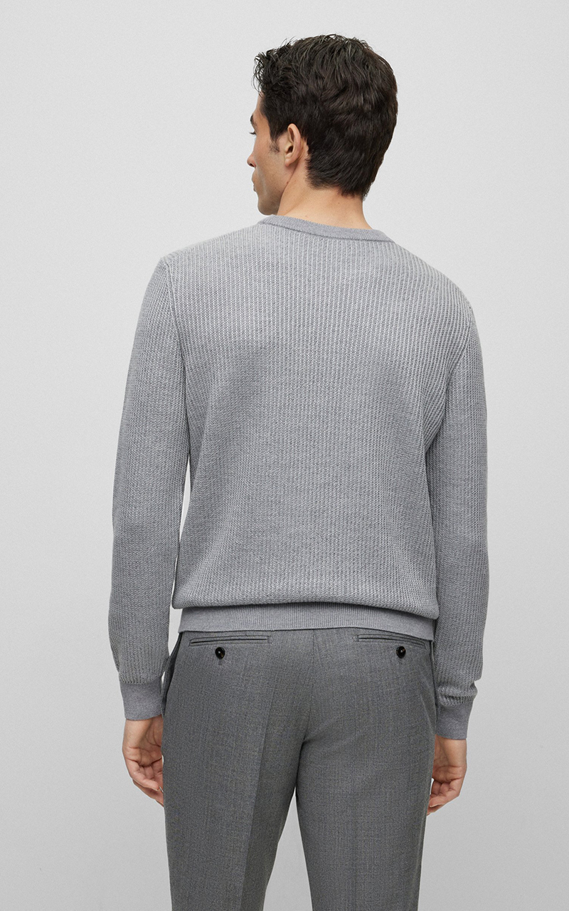 BOSS Virgin Wool And Silk Sweater L-Orfeo BOSS Virgin Wool And Silk Sweater L-Orfeo
